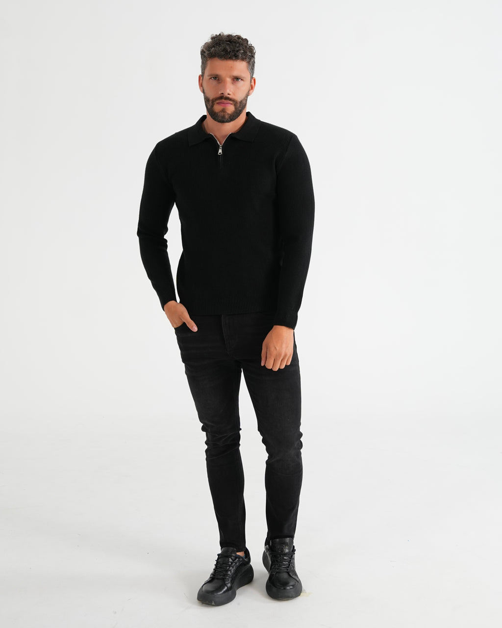 SUÉTER HISA021 NEGRO