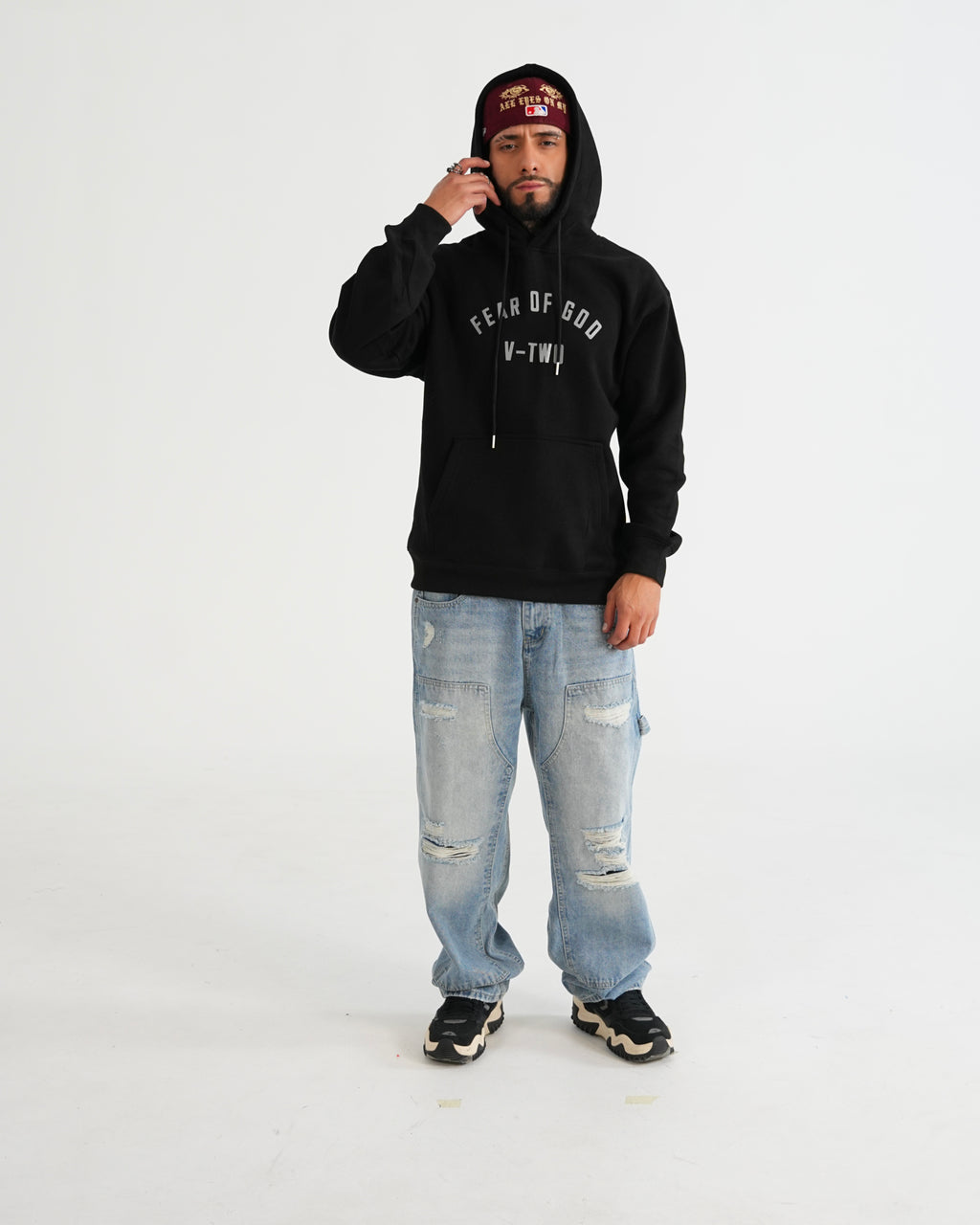 HOODIE FSA080 NEGRO