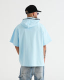 HOODIE MANGA CORTA CA016 AZUL C