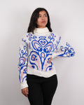 SUÉTER MSA165 PERLA-AZUL-ROSA