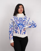 SUÉTER MSA165 PERLA-AZUL-ROSA