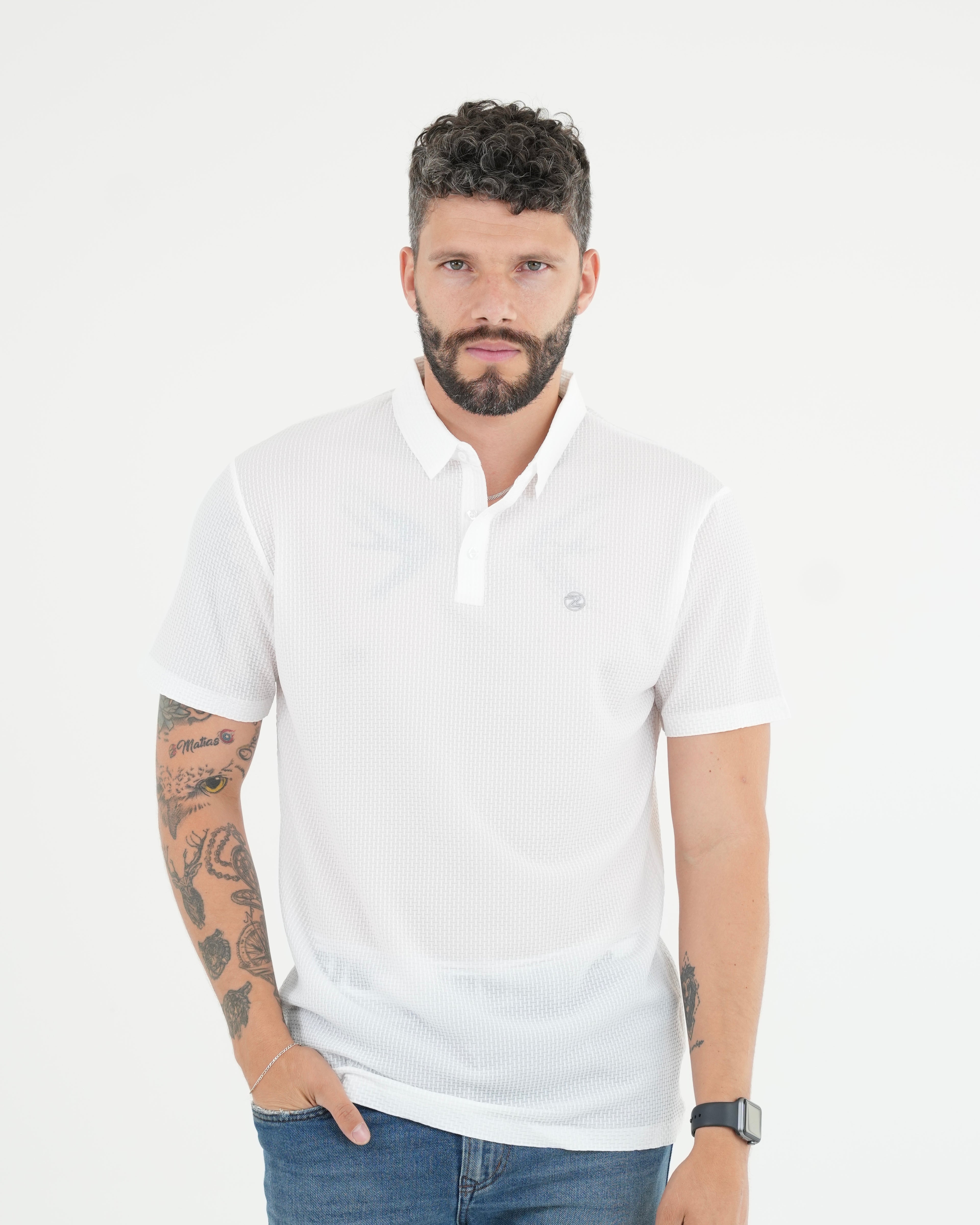 CAMISA POLO JCA002 BLANCO