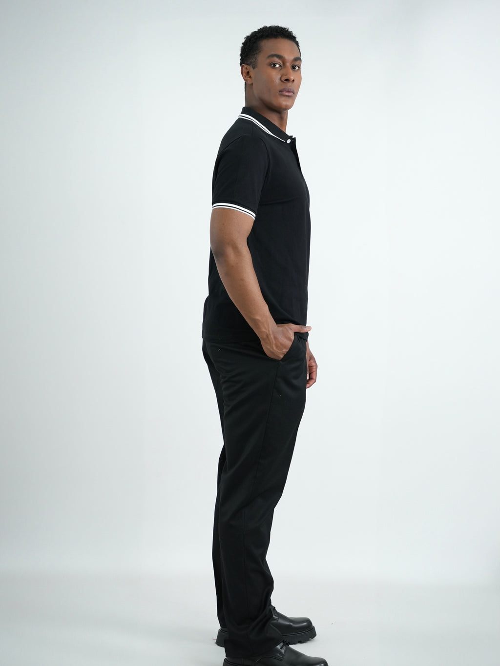 CAMISA POLO CAP005 NEGRO