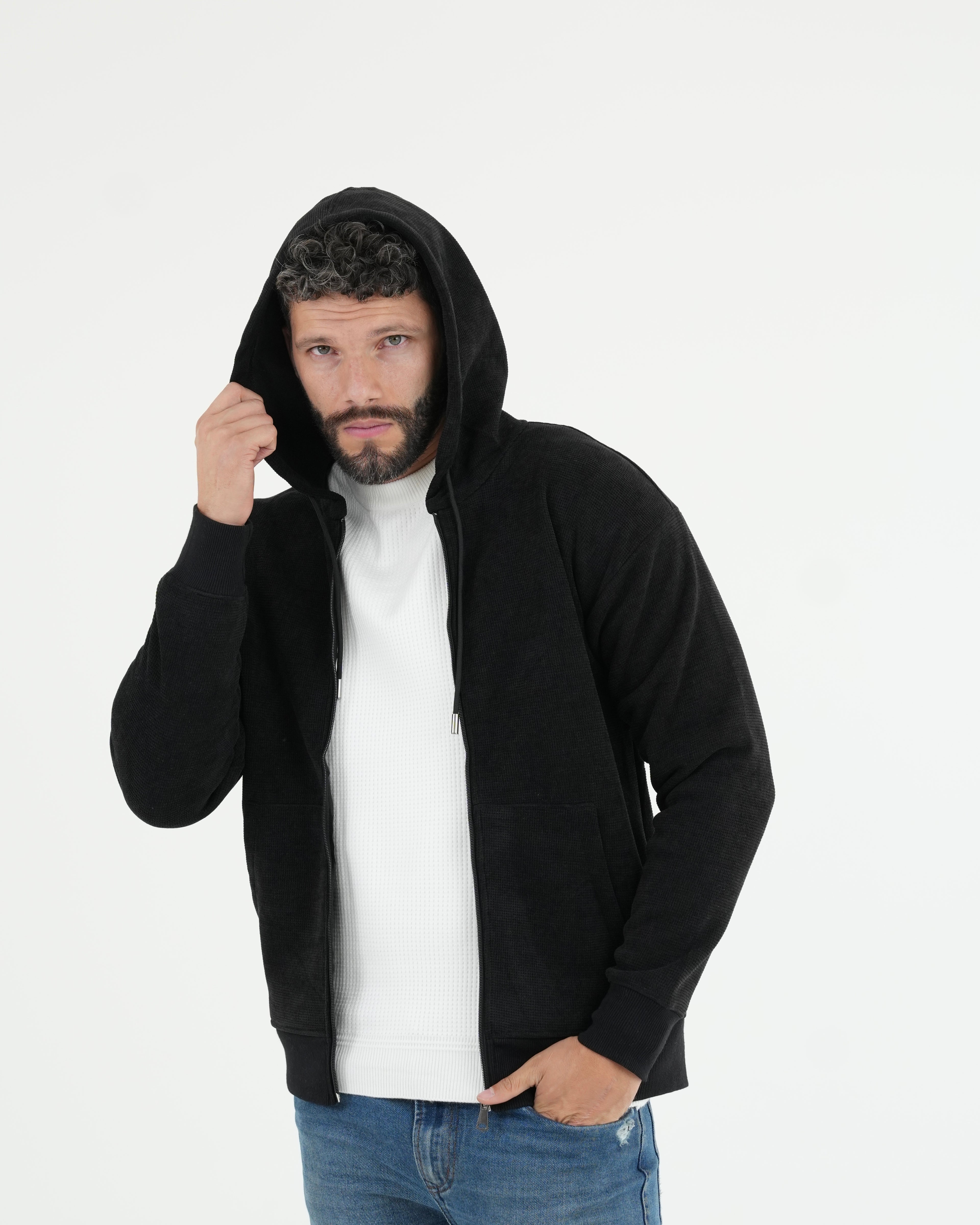 CHAQUETA HISA017 NEGRO