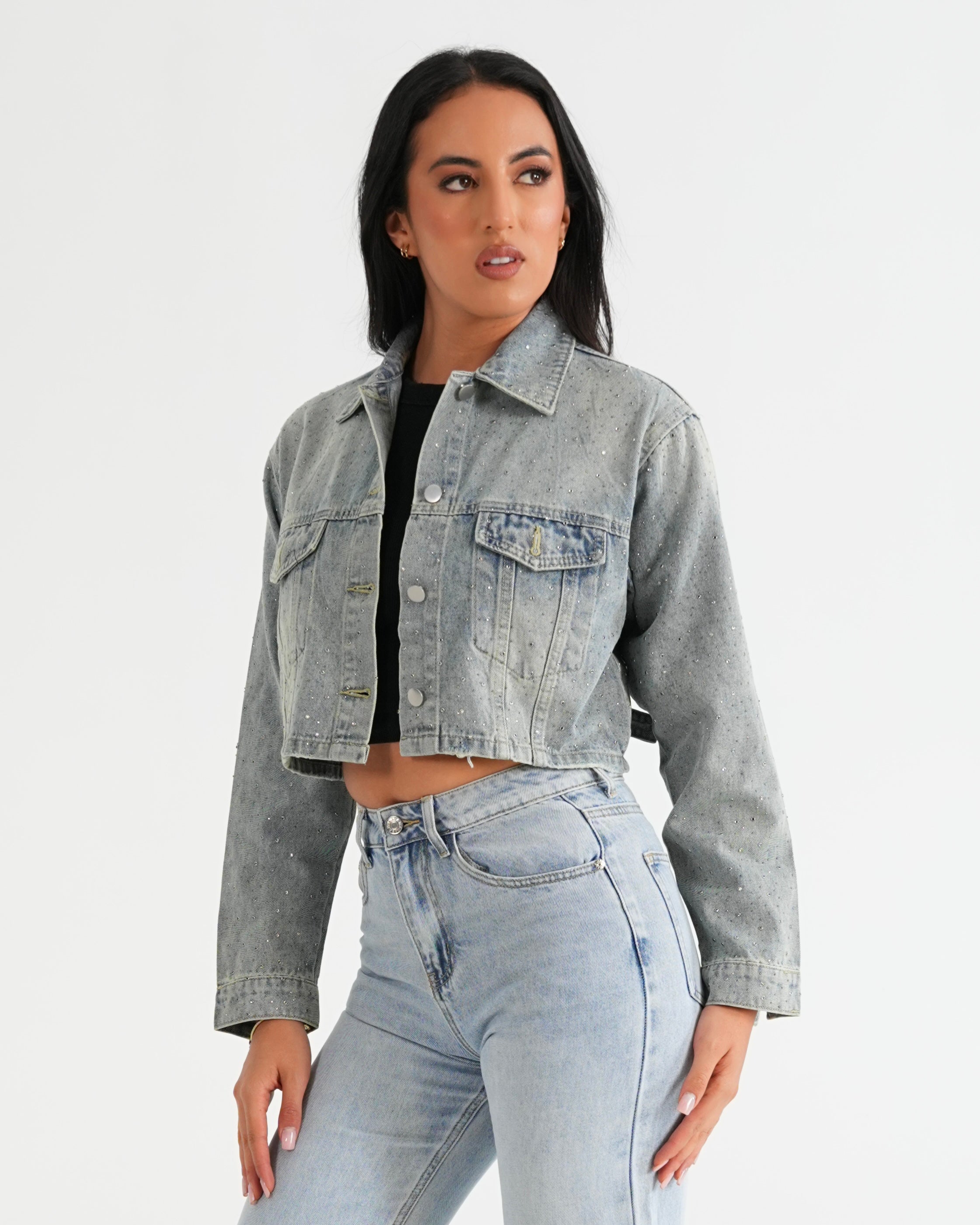 CHAQUETA DENIM JMVR008 AZUL