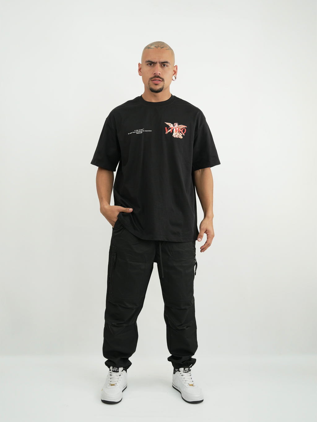 CAMISETA FCA014 NEGRO