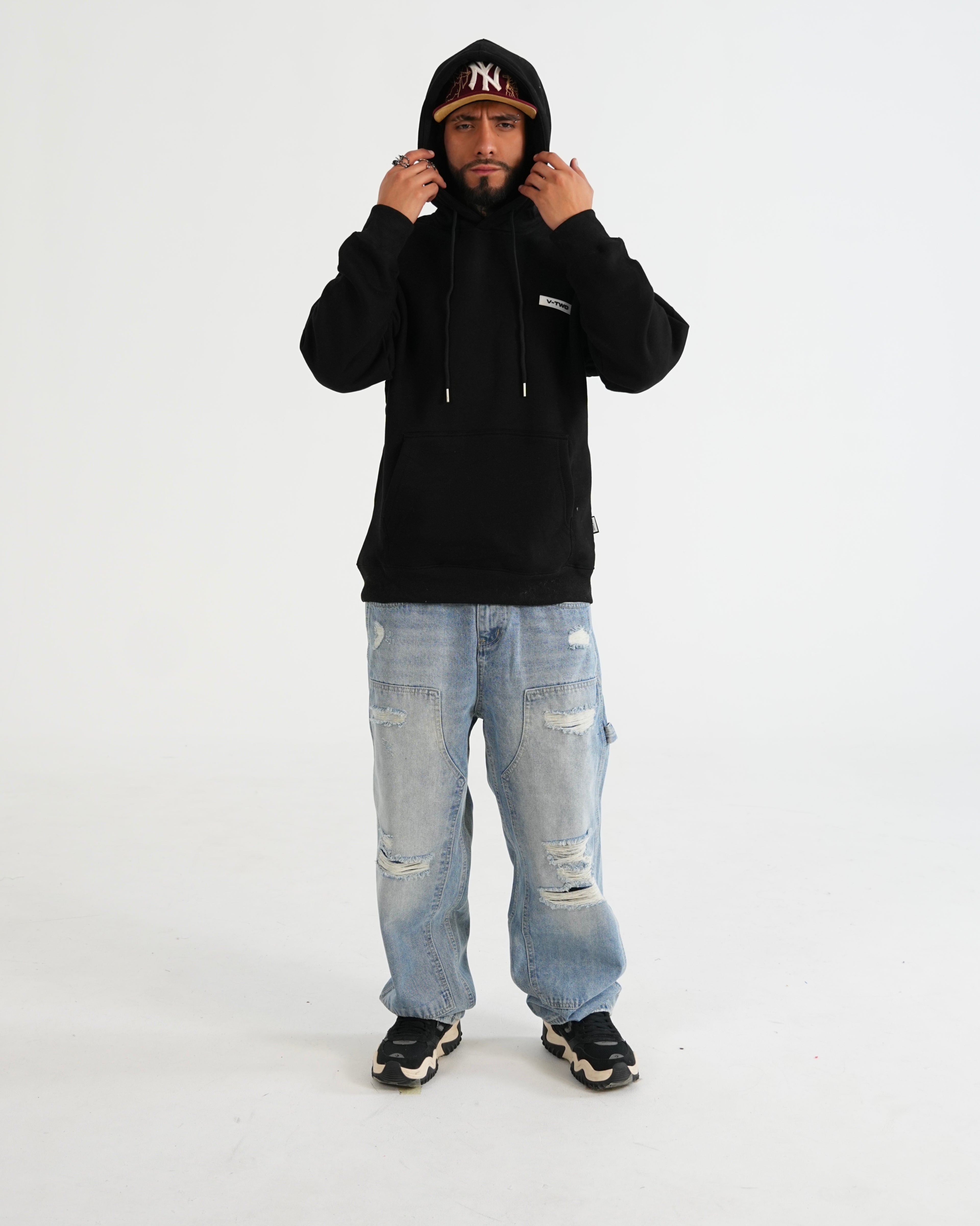 HOODIE FSA082 NEGRO