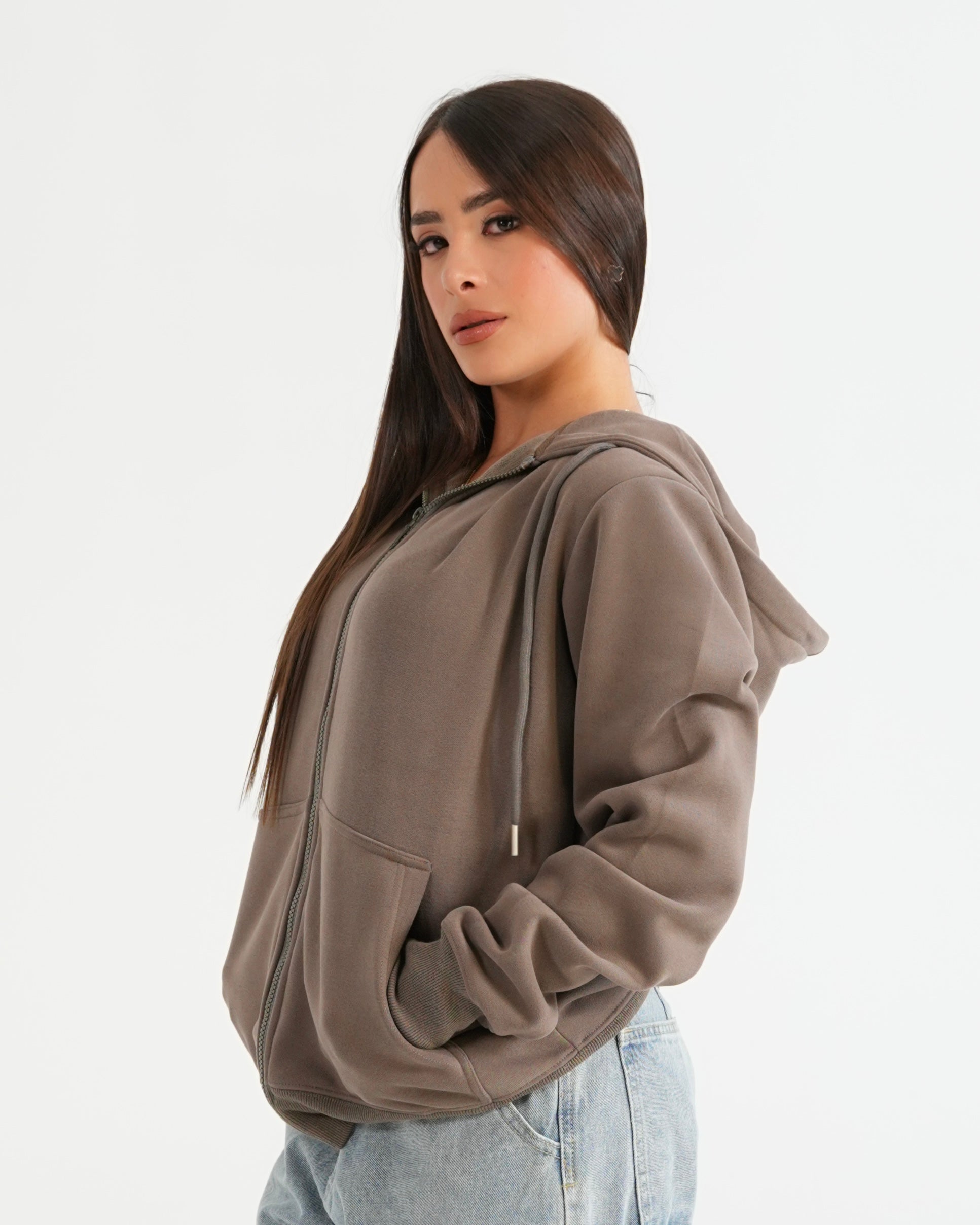 HOODIE FSA067 KHAKI O