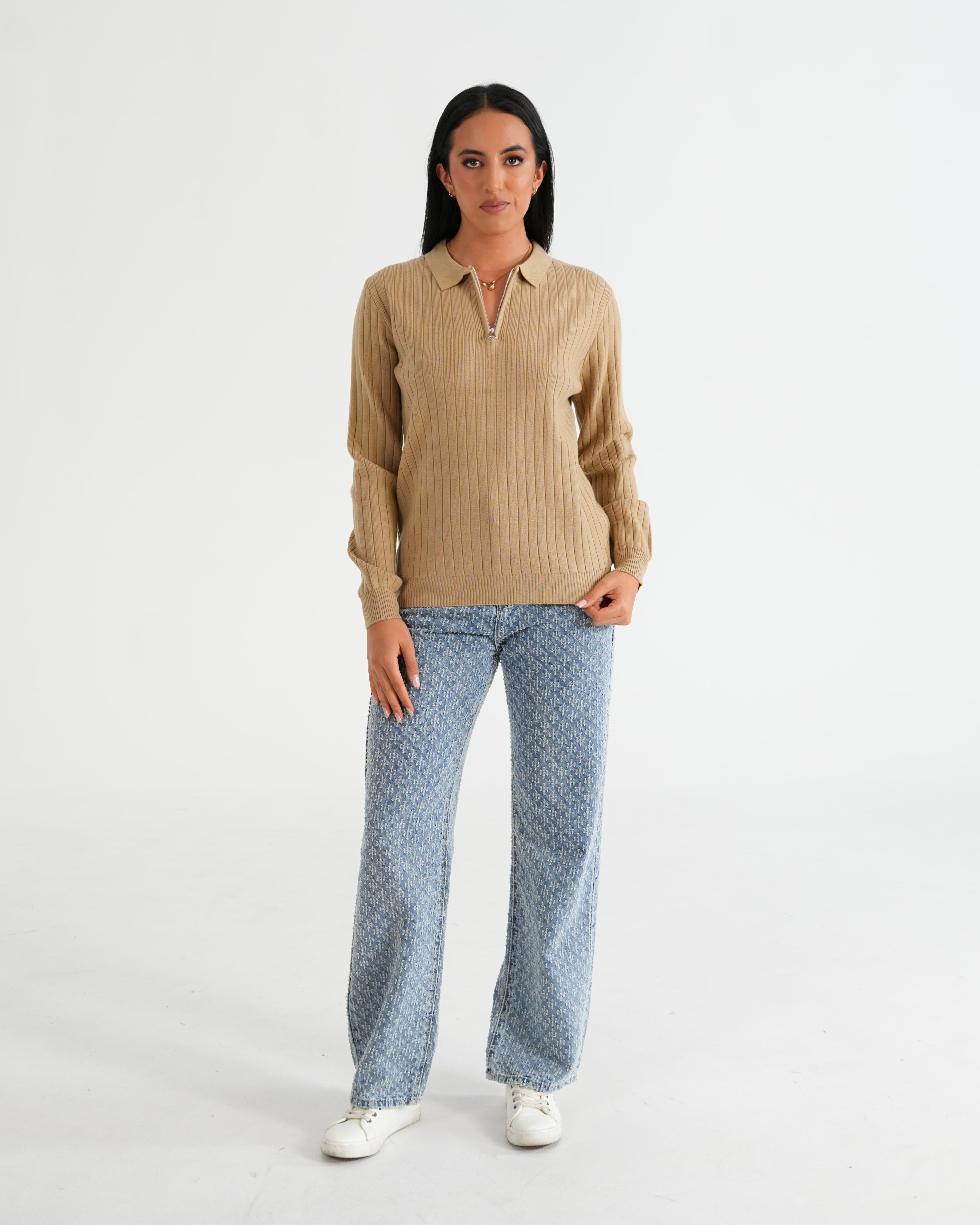 SUÉTER HISA022 KHAKI