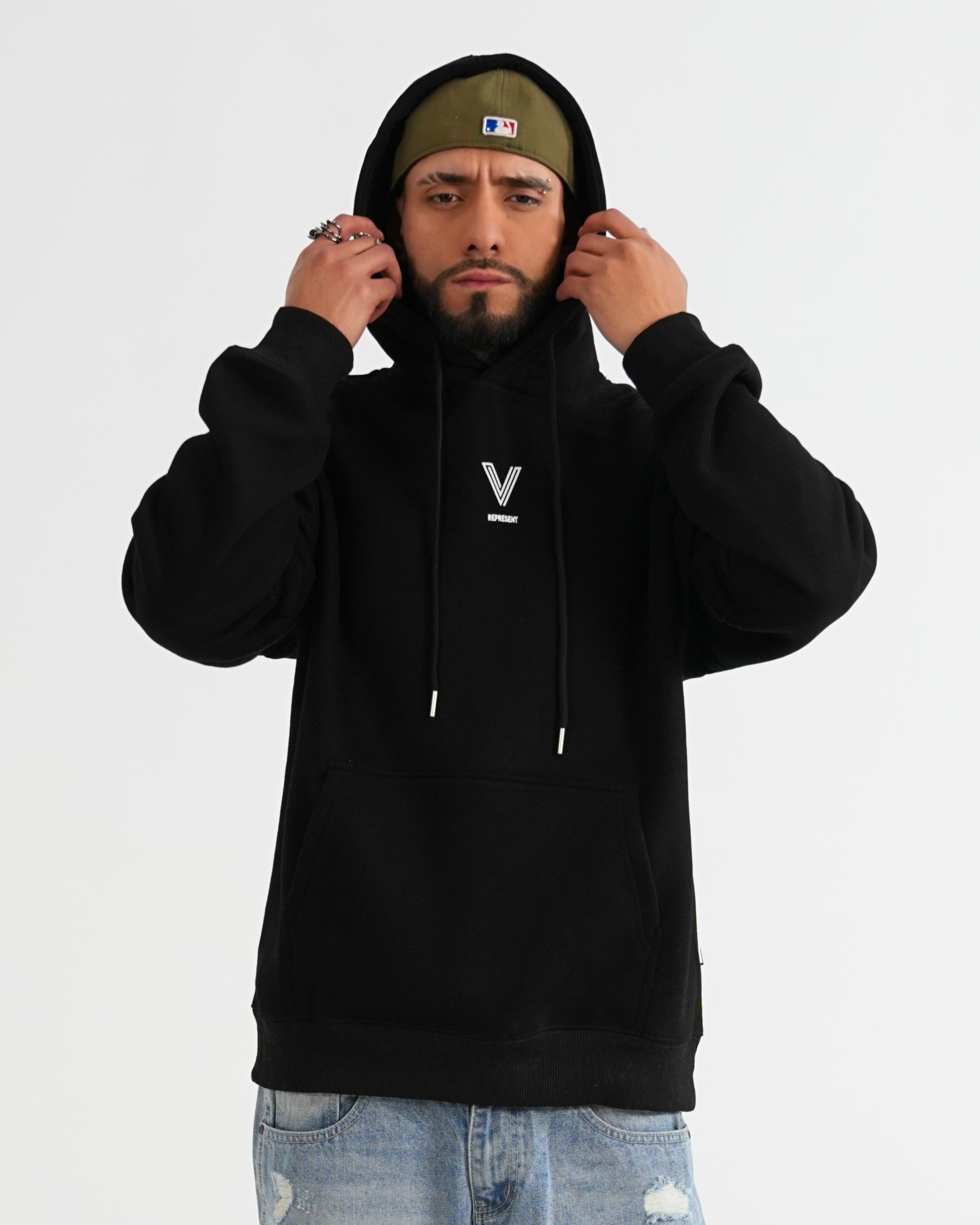 HOODIE FSA083 NEGRO