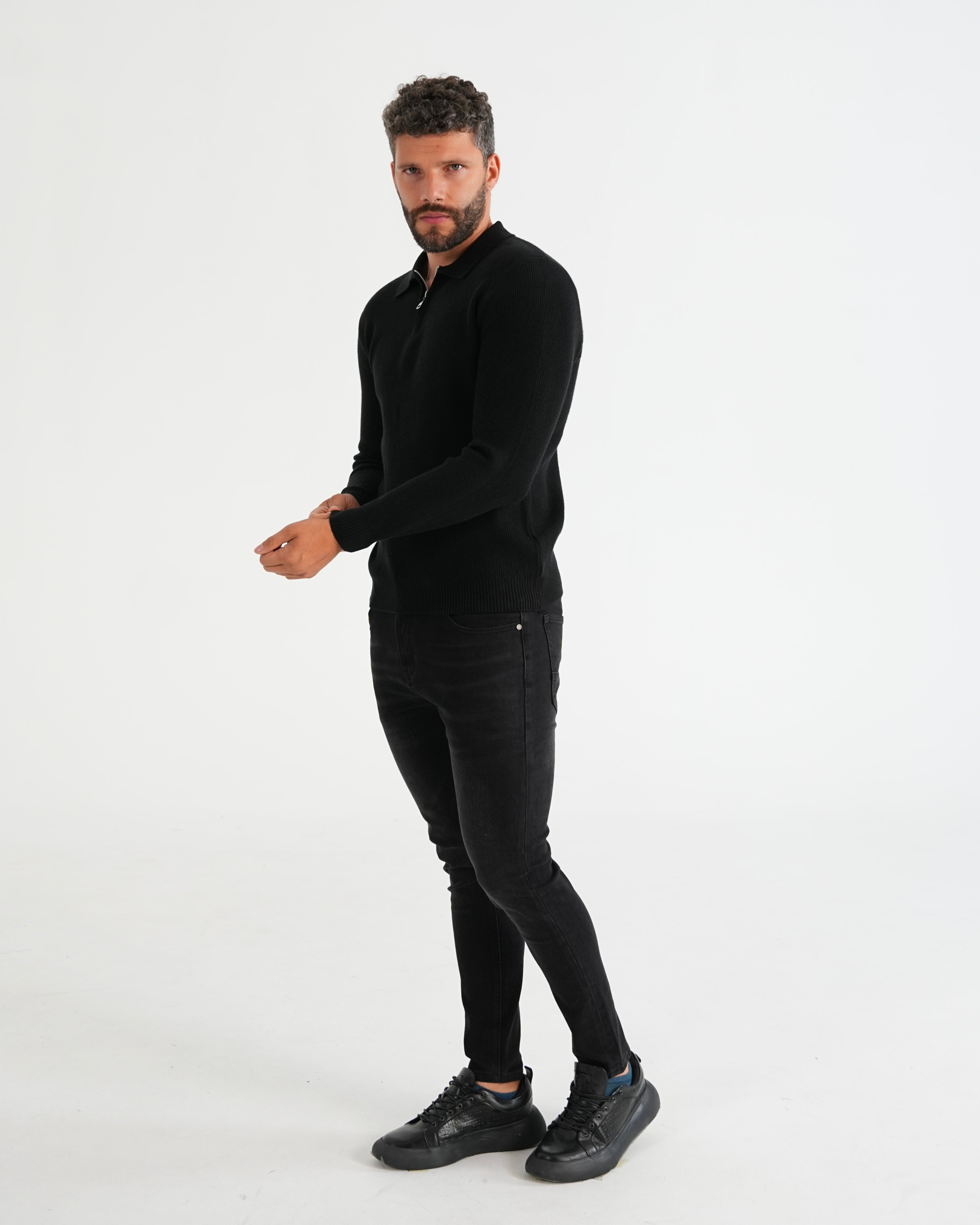 SUÉTER HISA021 NEGRO