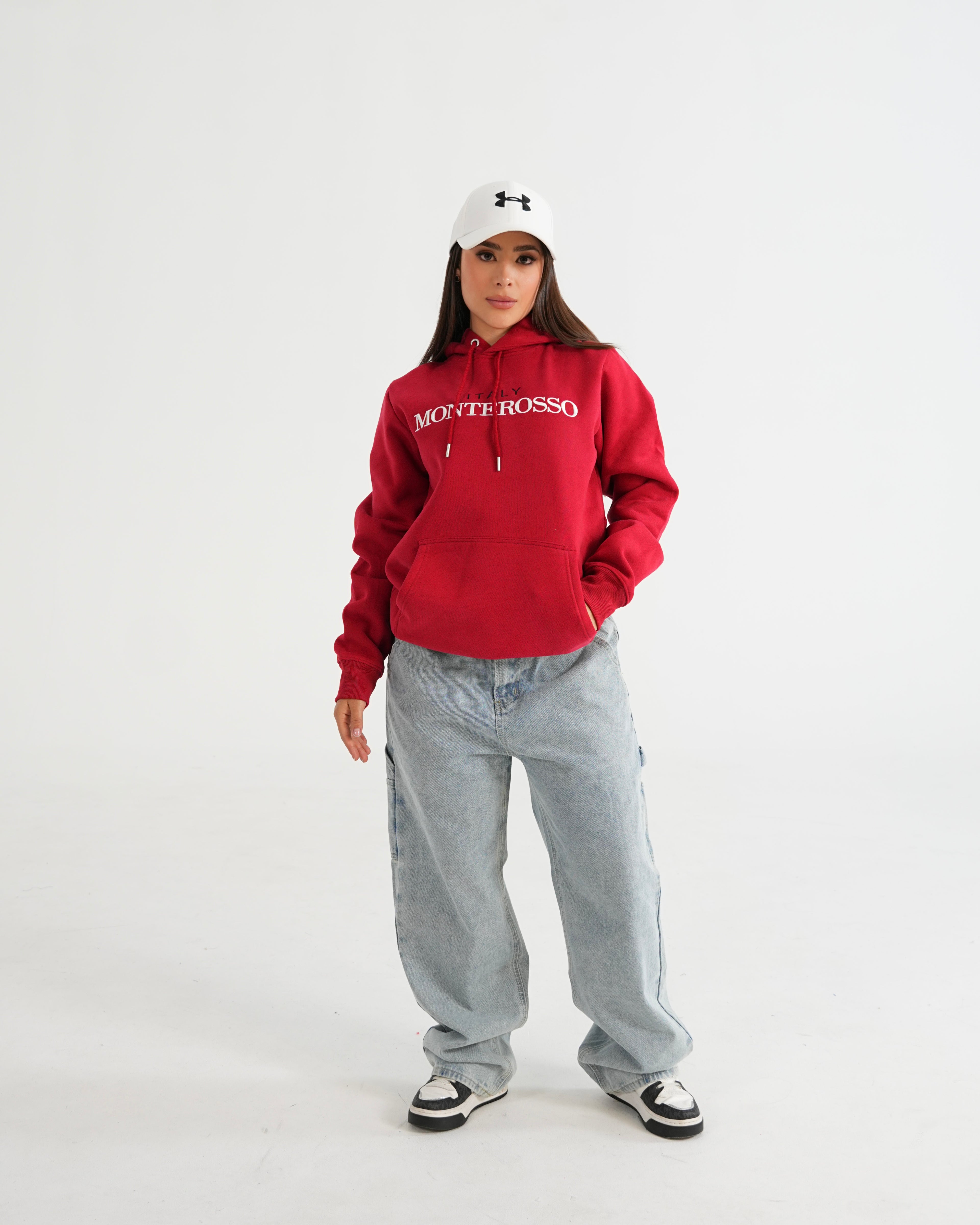 HOODIE FSA074 ROJO