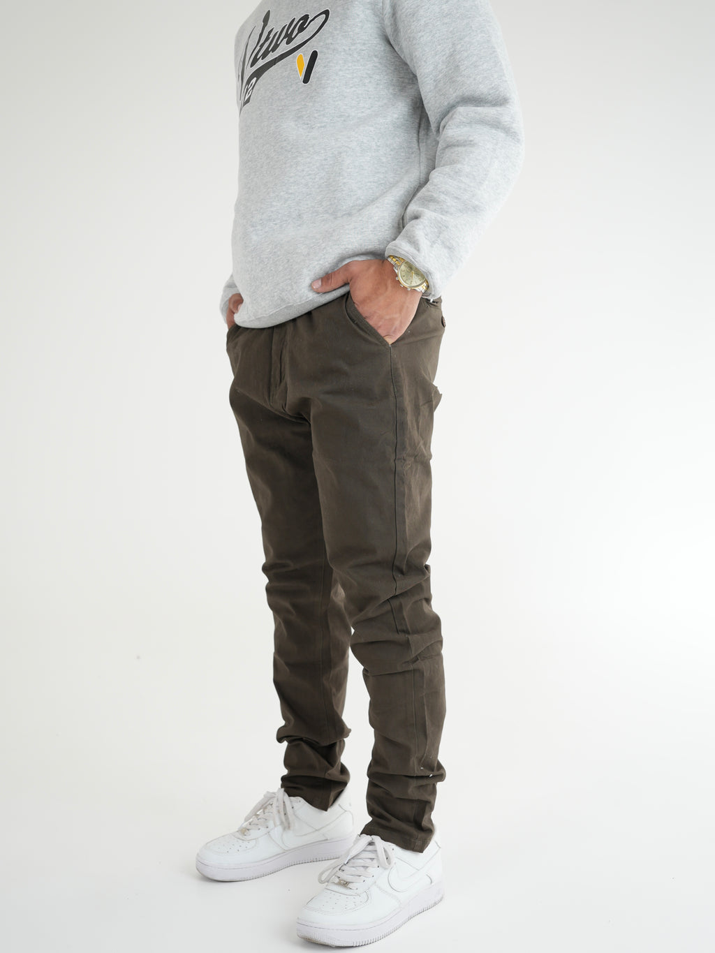 PANTALON DRILL DP002 AA VERDE