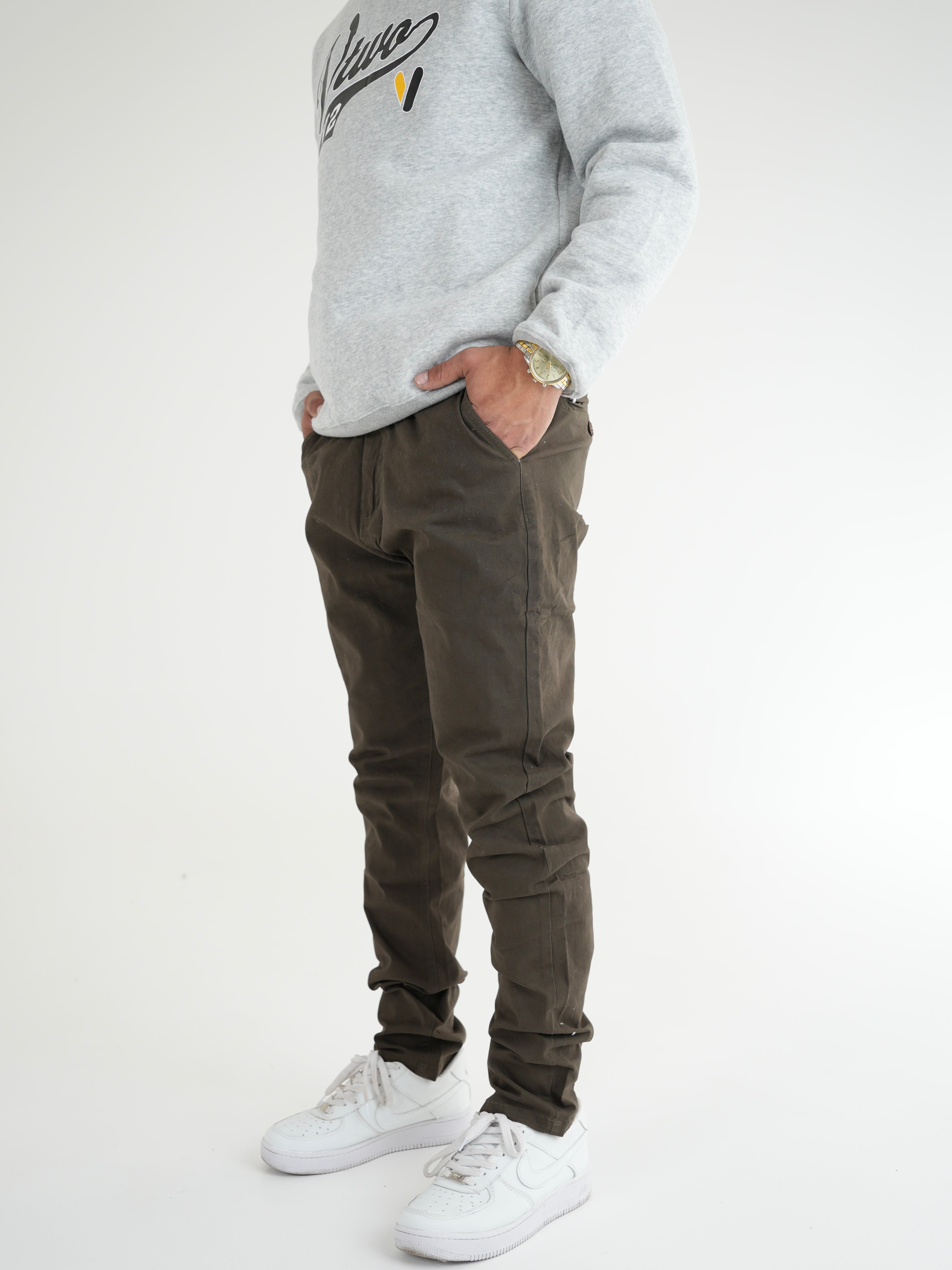 PANTALON DRILL DP002 AA VERDE