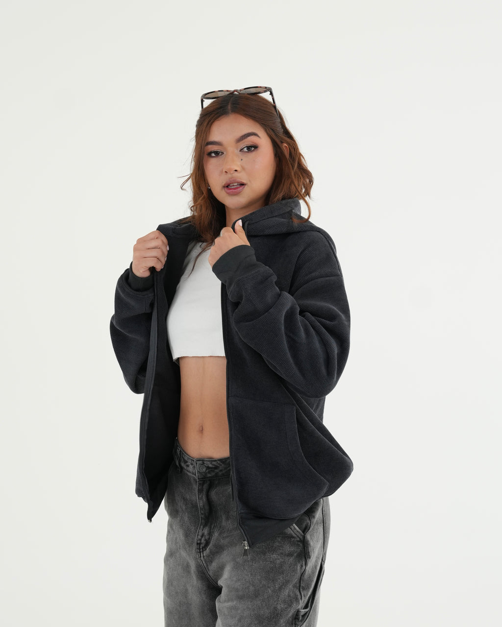 CHAQUETA HISA017 GRIS