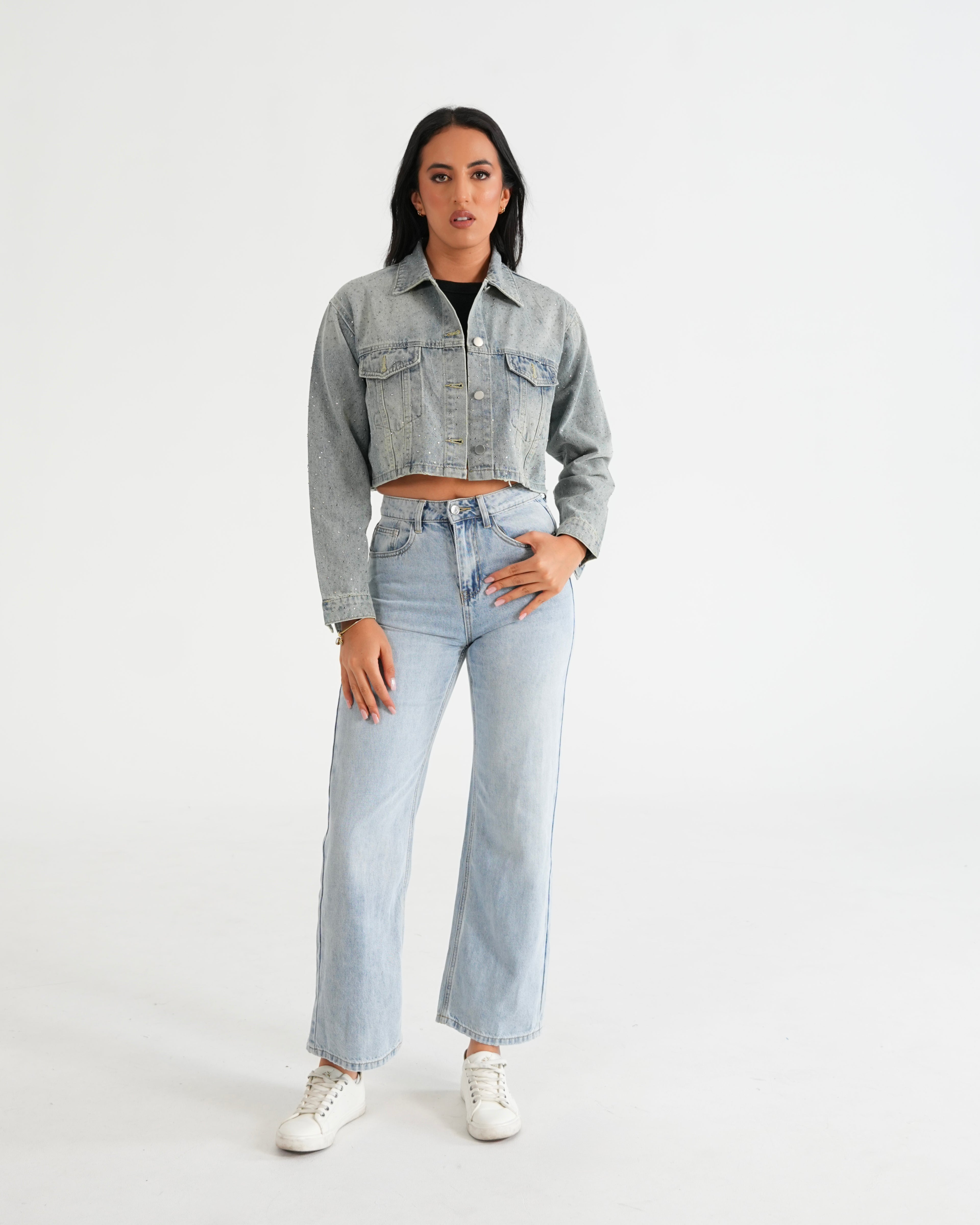 CHAQUETA DENIM JMVR008 AZUL