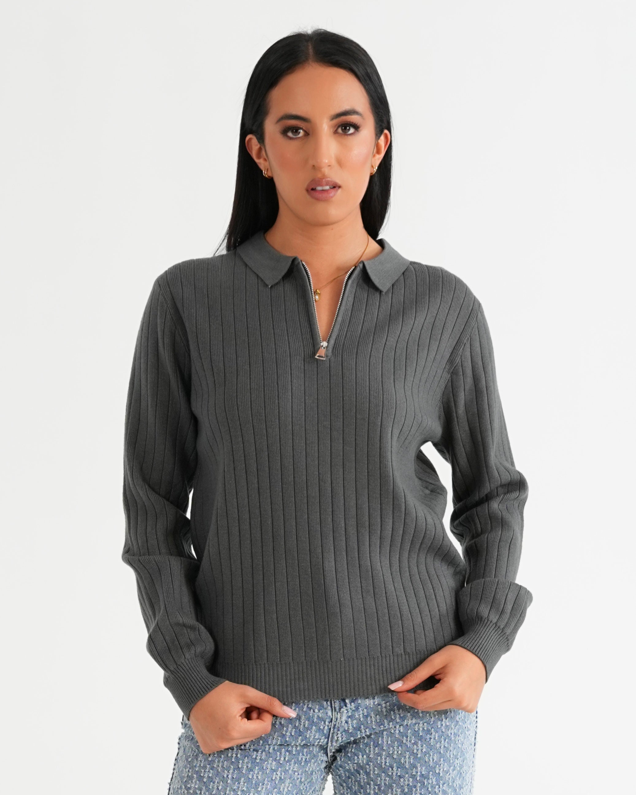 SUÉTER HISA022 GRIS
