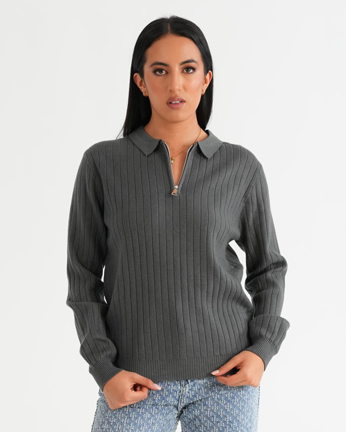 SUÉTER HISA022 GRIS
