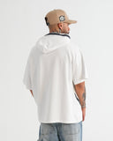 HOODIE MANGA CORTA CA016 BLANCO