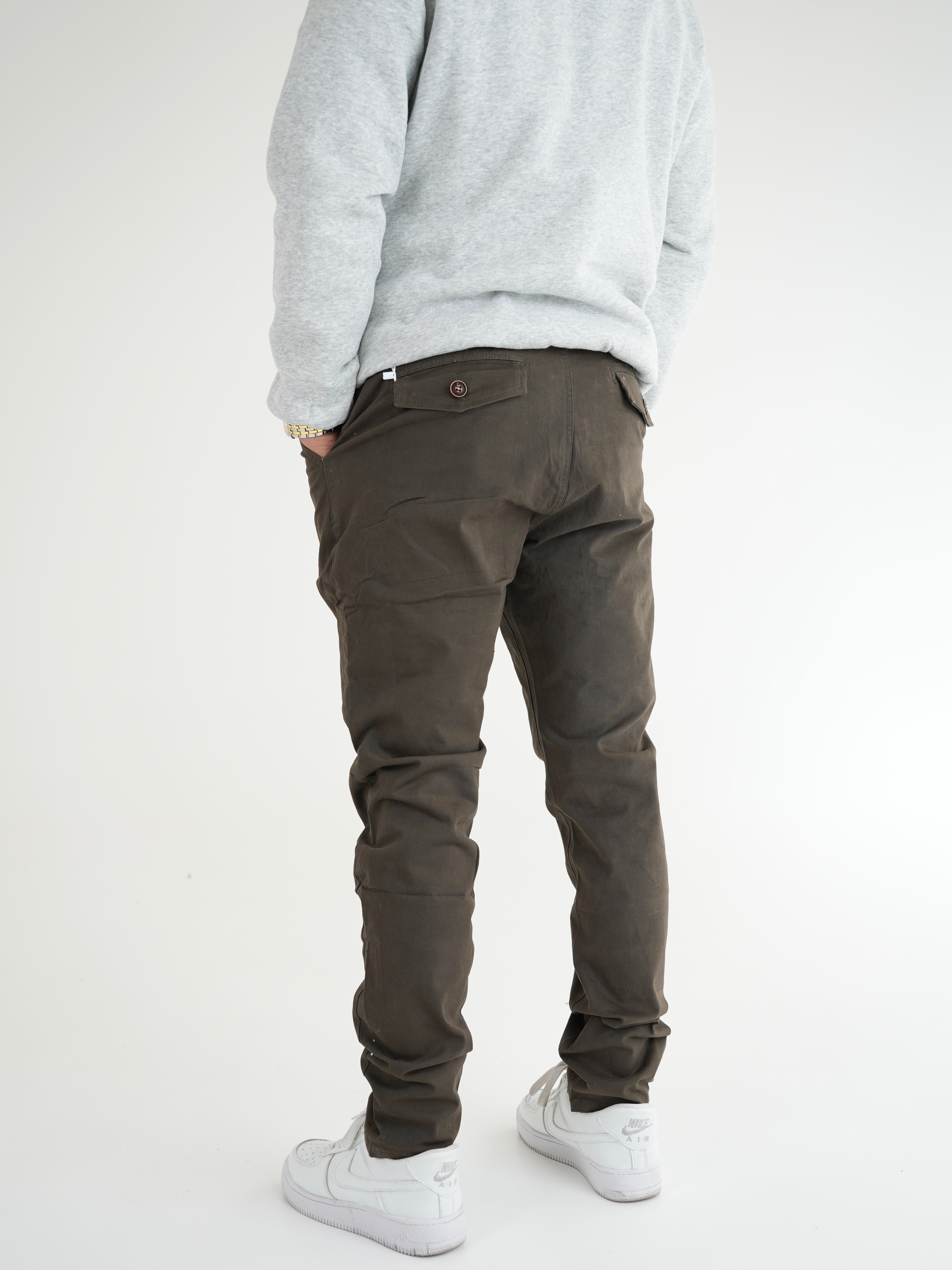 PANTALON DRILL DP002 AA VERDE