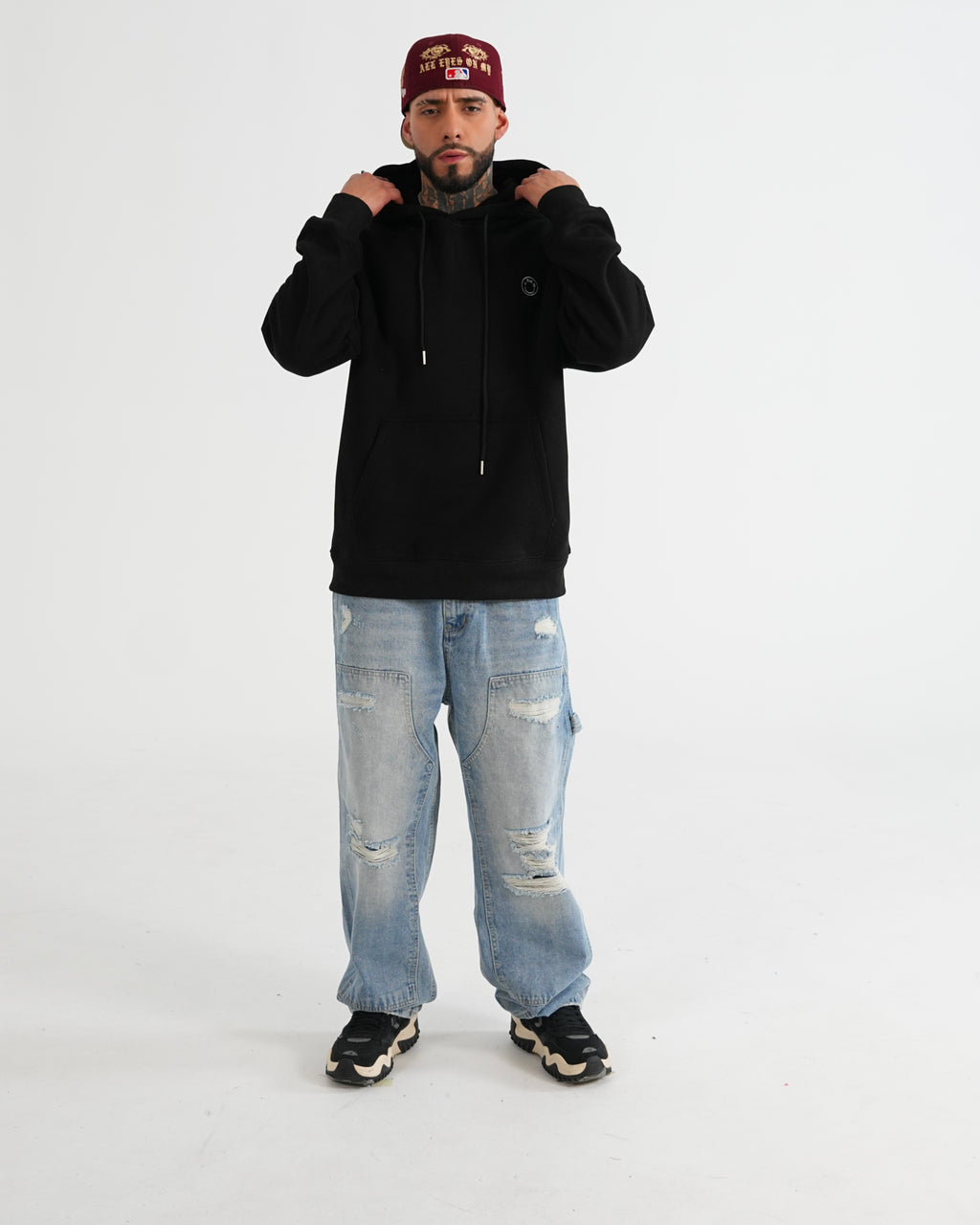HOODIE FSA085 NEGRO