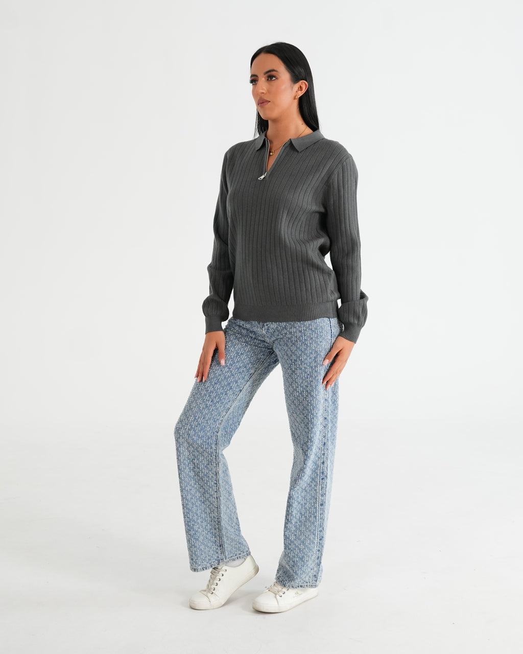 SUÉTER HISA022 GRIS