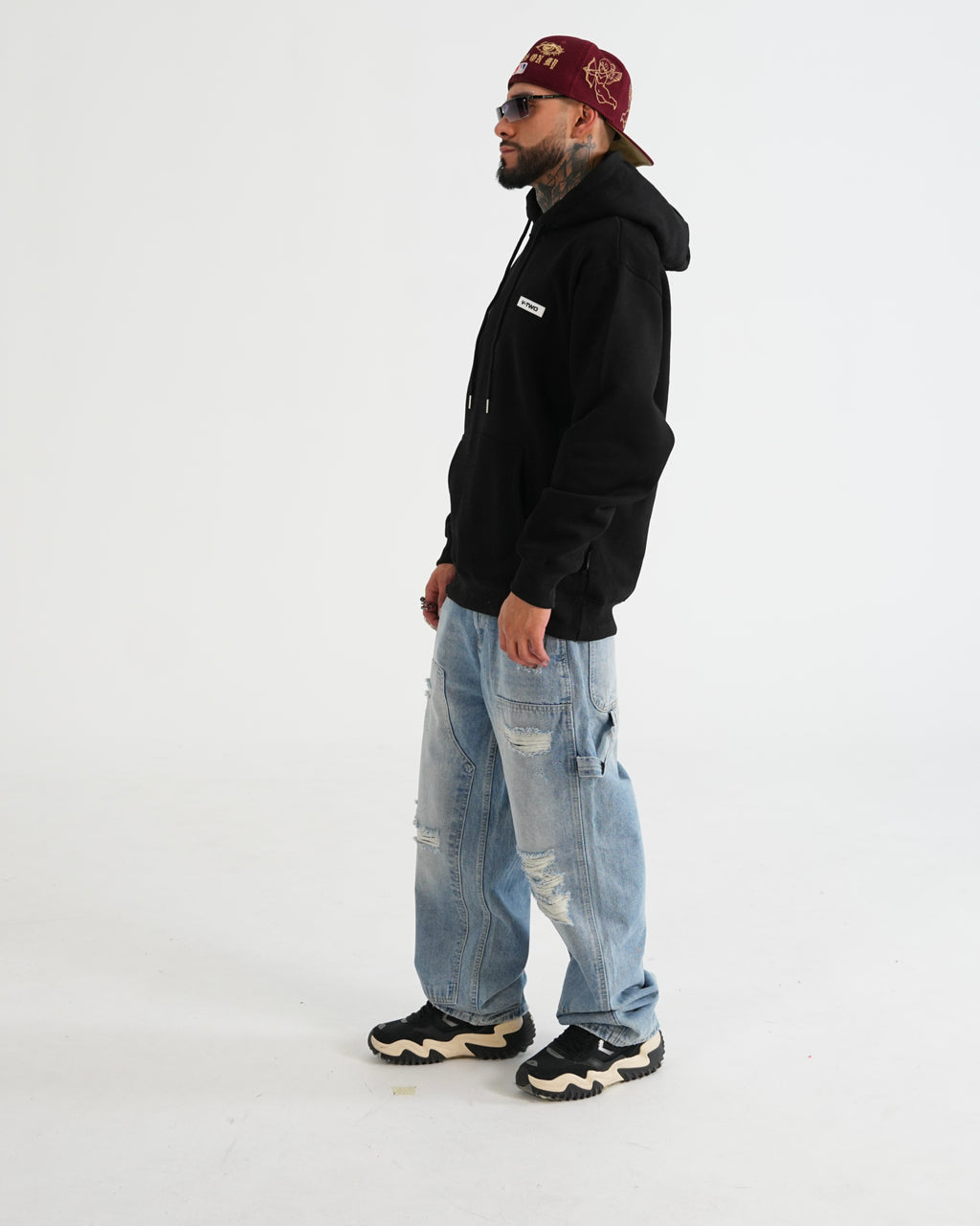 HOODIE FSA082 NEGRO
