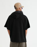 HODDIE MANGA CORTA CA016 NEGRO