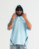 HOODIE MANGA CORTA CA016 AZUL C