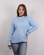 SUETER MUJER MSA204 AZUL