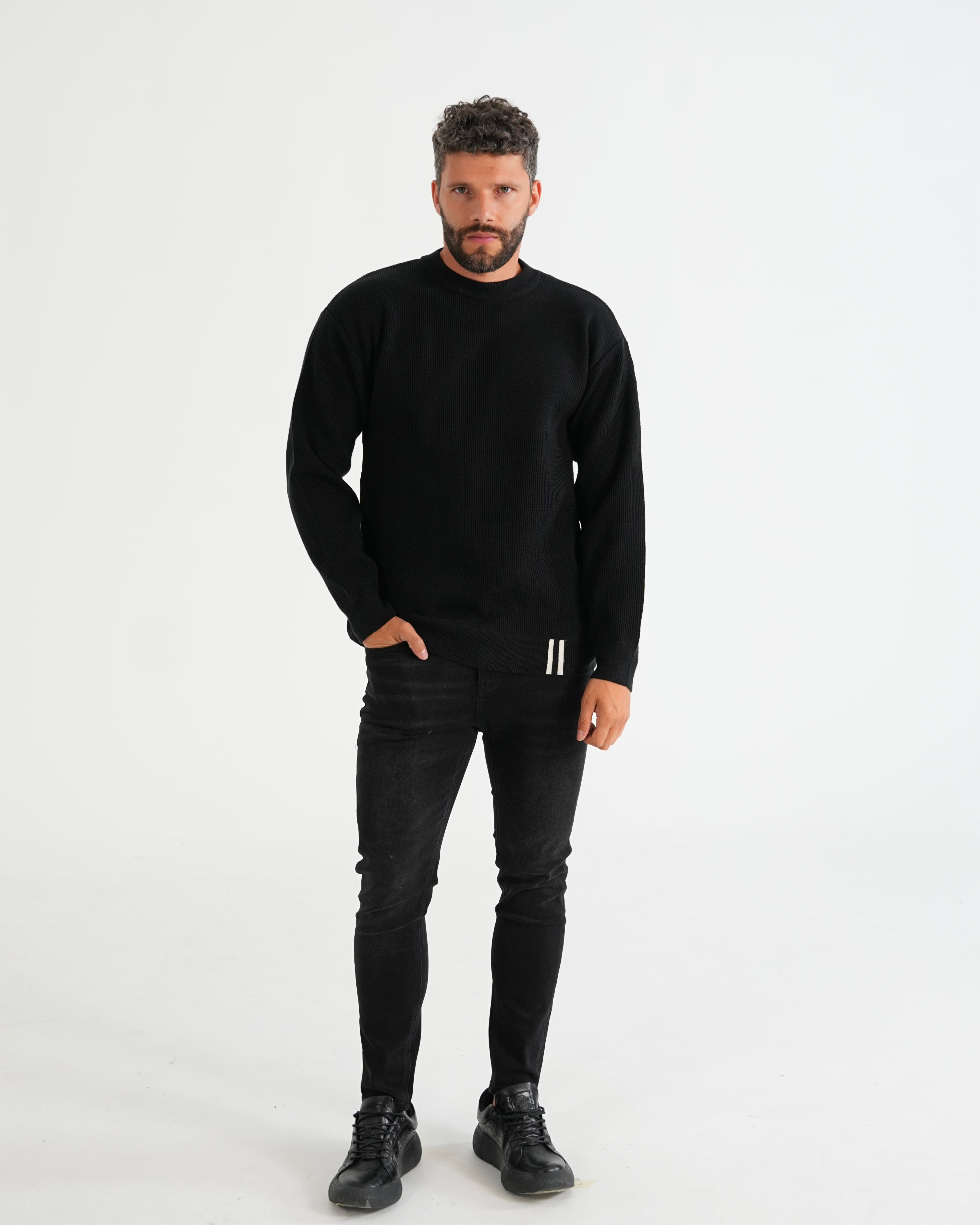 SUÉTER HISA028 NEGRO