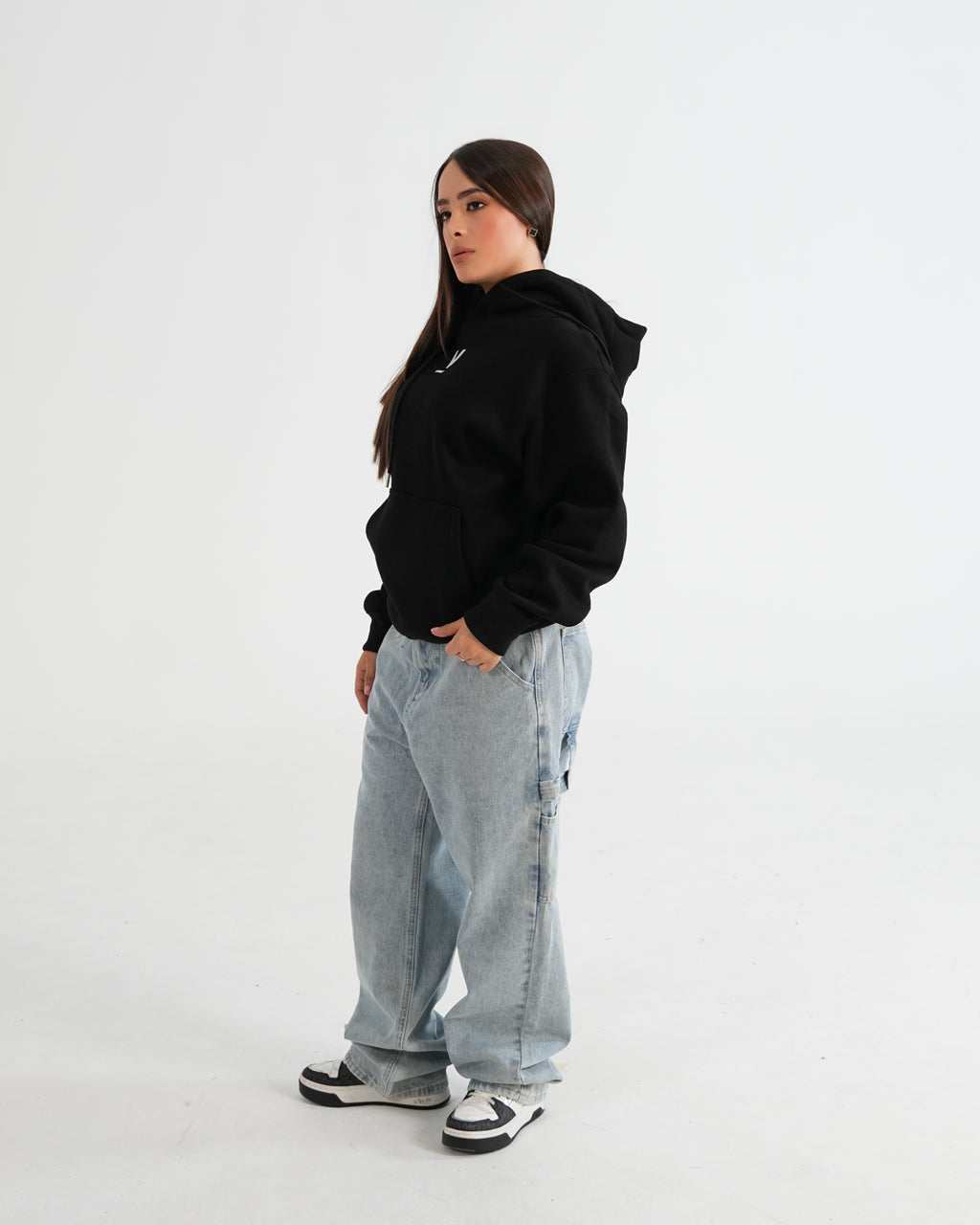 HOODIE FSA083 NEGRO