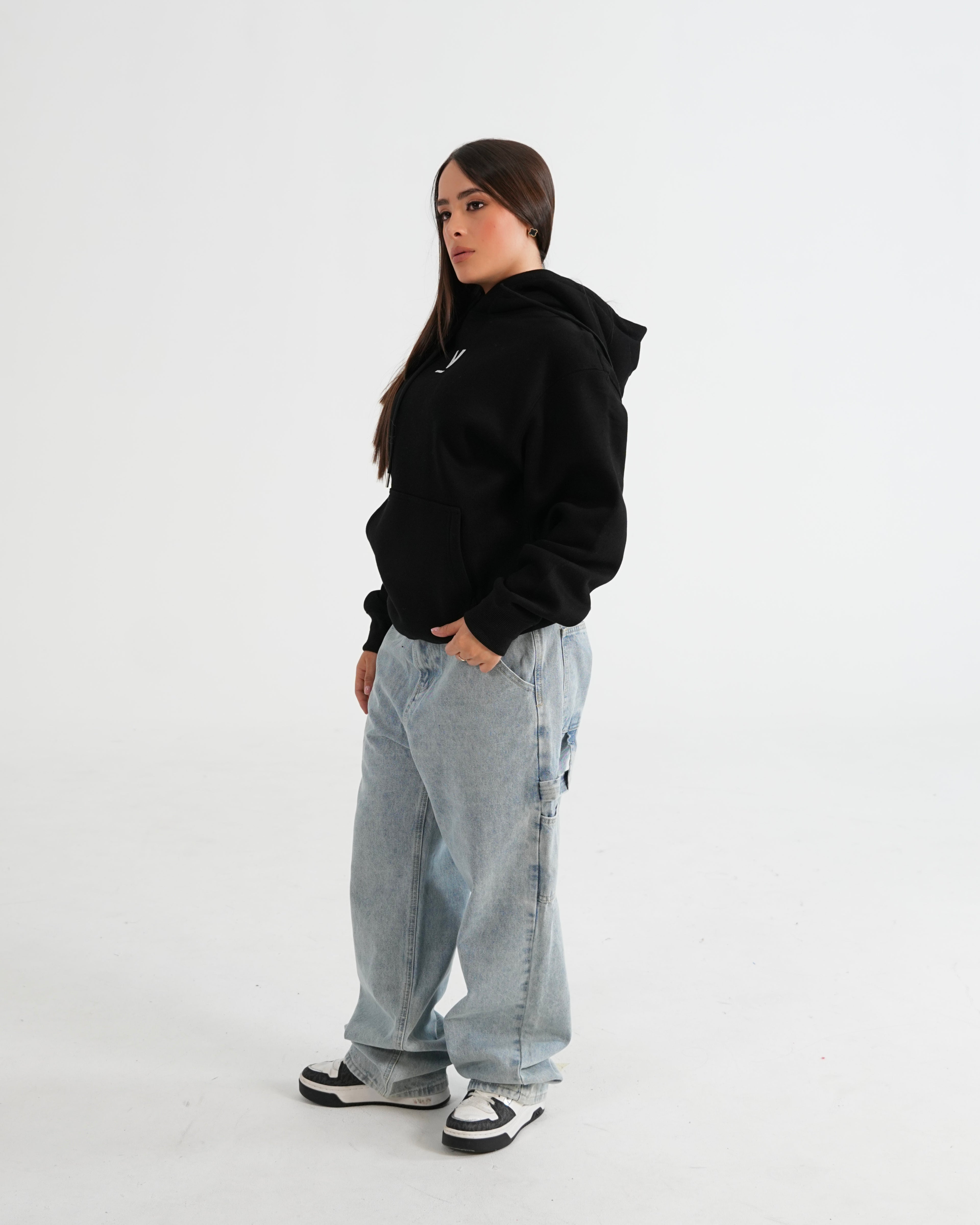 HOODIE FSA083 NEGRO