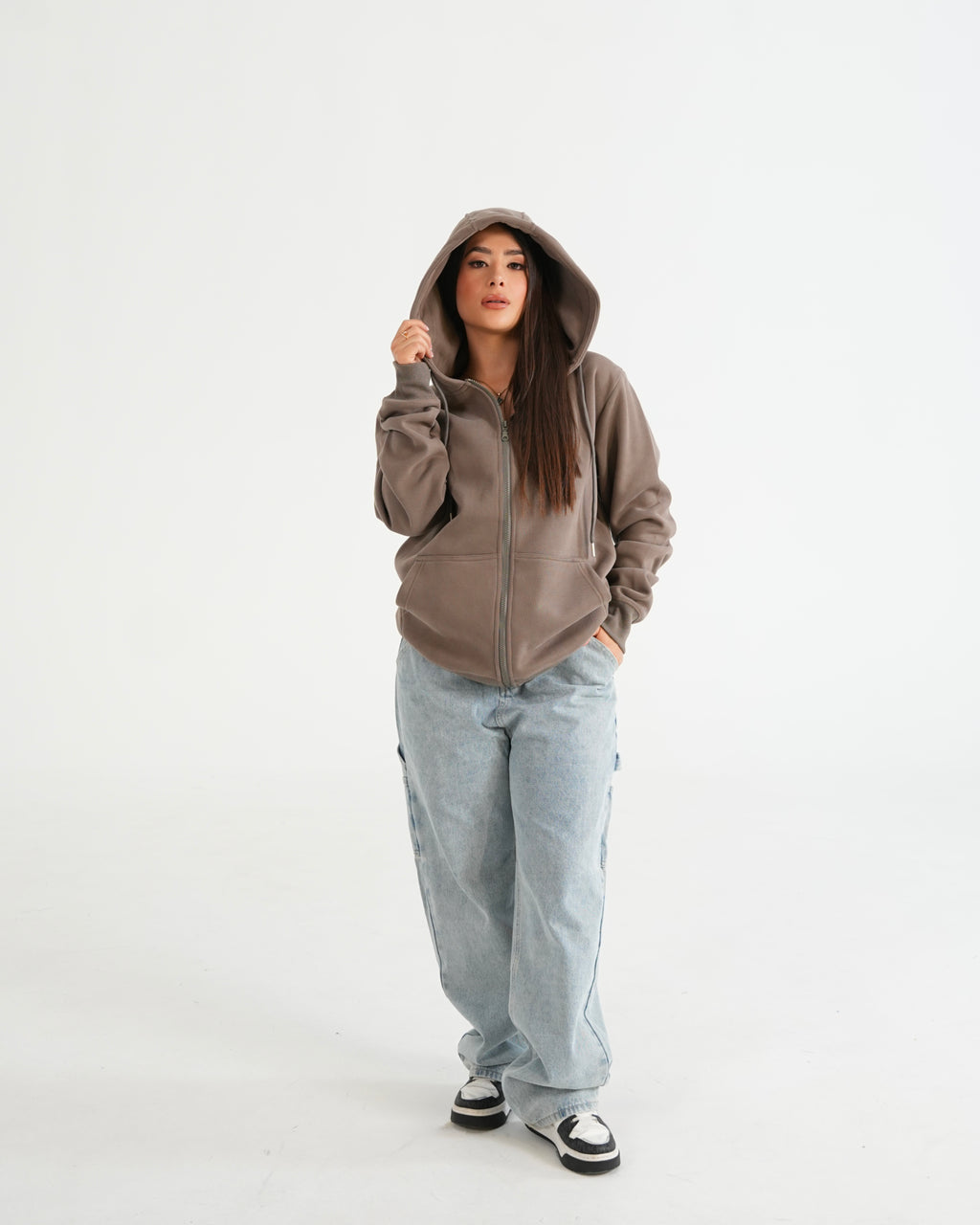 HOODIE FSA067 KHAKI O