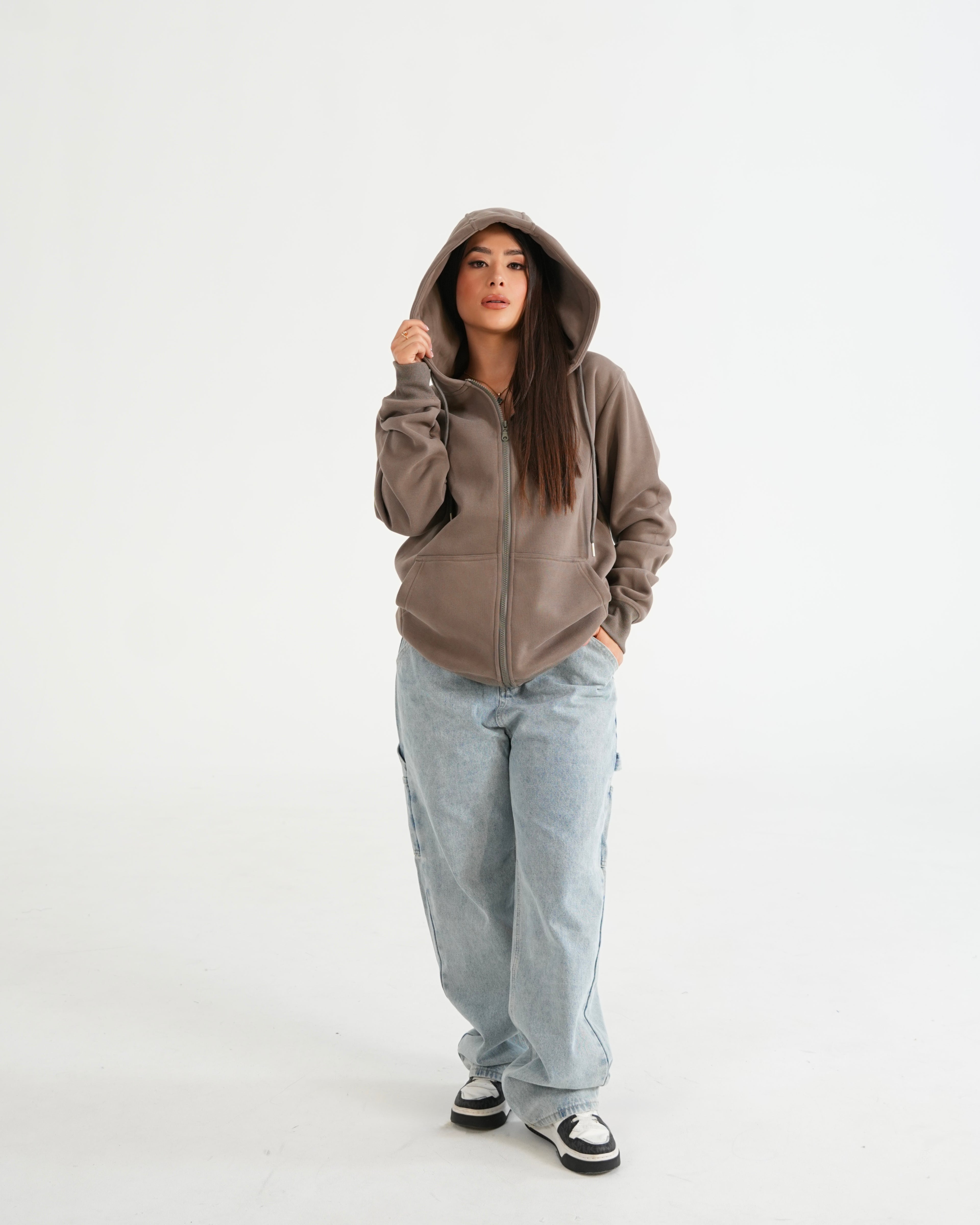 HOODIE FSA067 KHAKI O