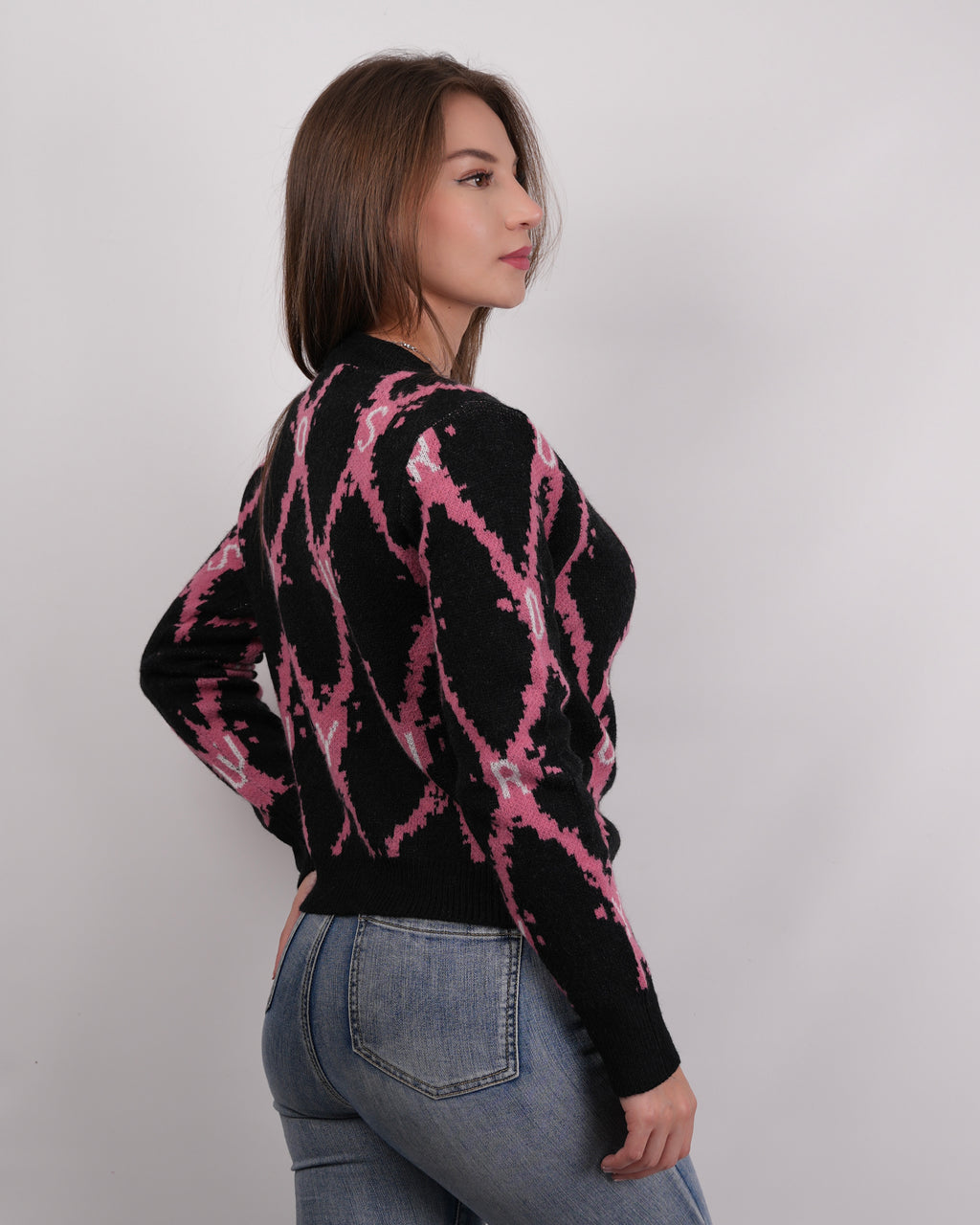 SUÉTER MSA155 NEGRO ROSA