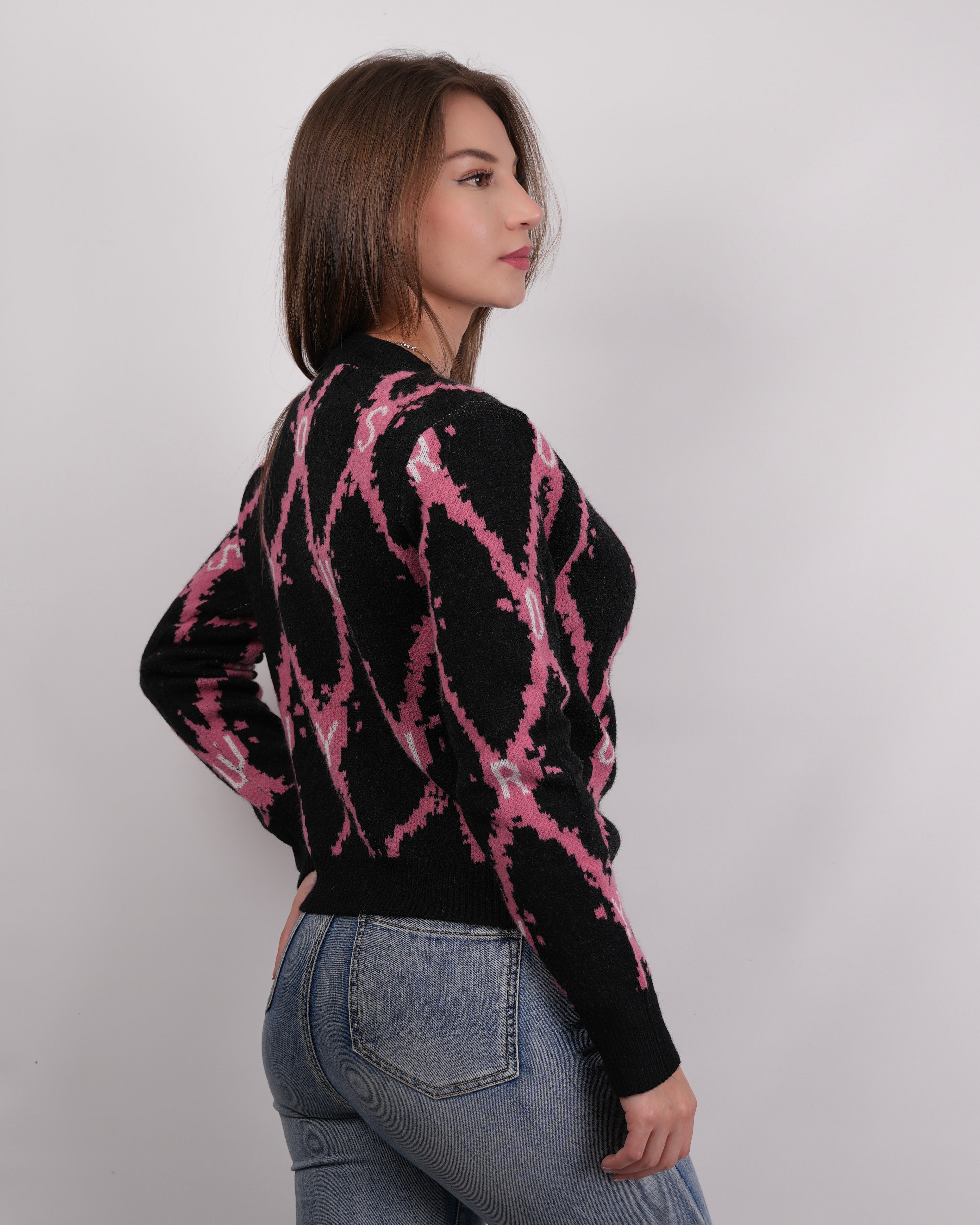SUÉTER MSA155 NEGRO ROSA