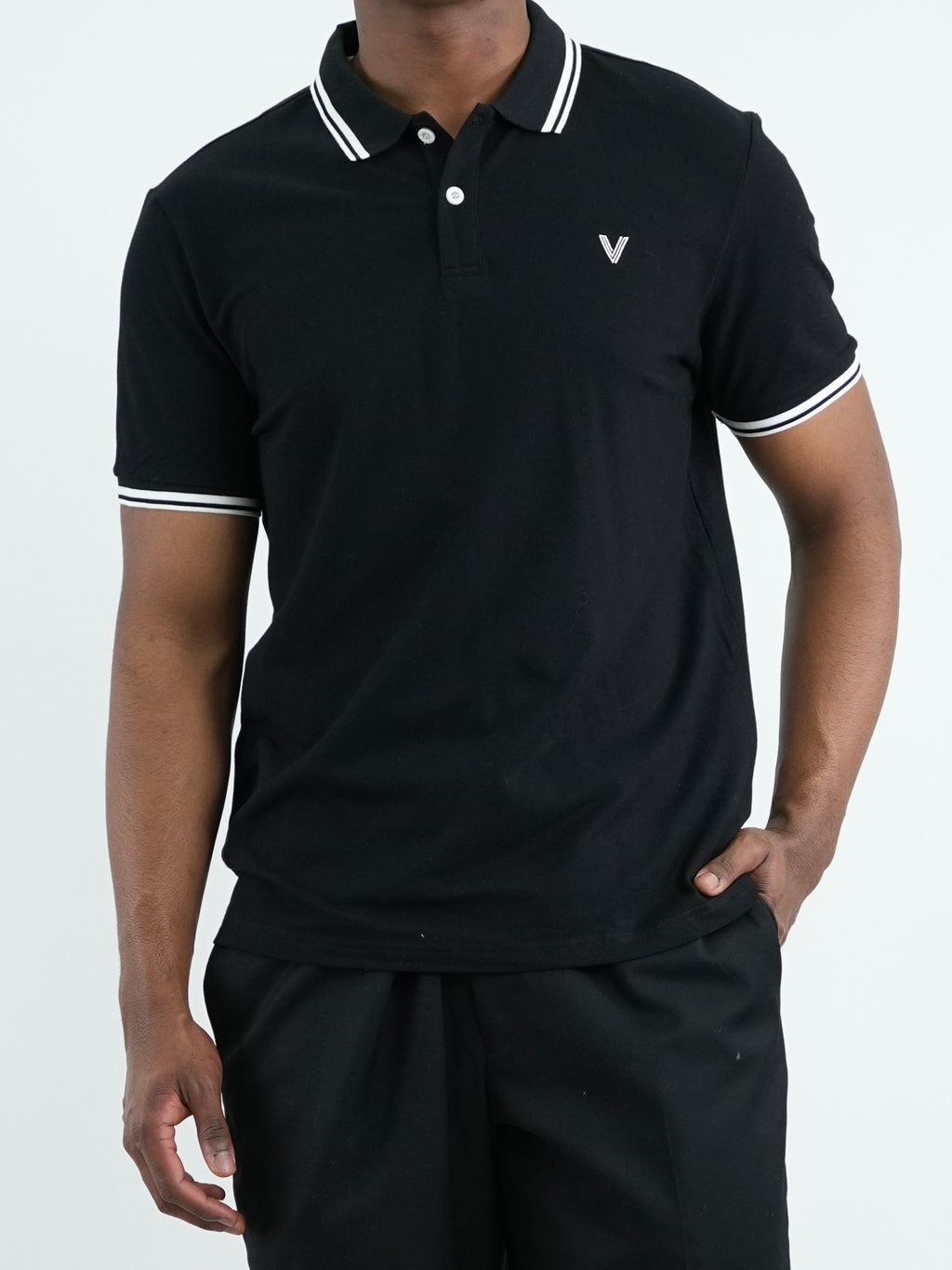 CAMISA POLO CAP005 NEGRO