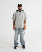 HOODIE MANGA CORTA CA016 GRIS