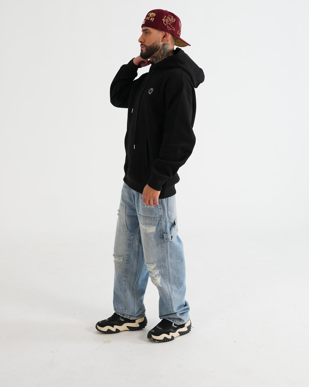 HOODIE FSA085 NEGRO