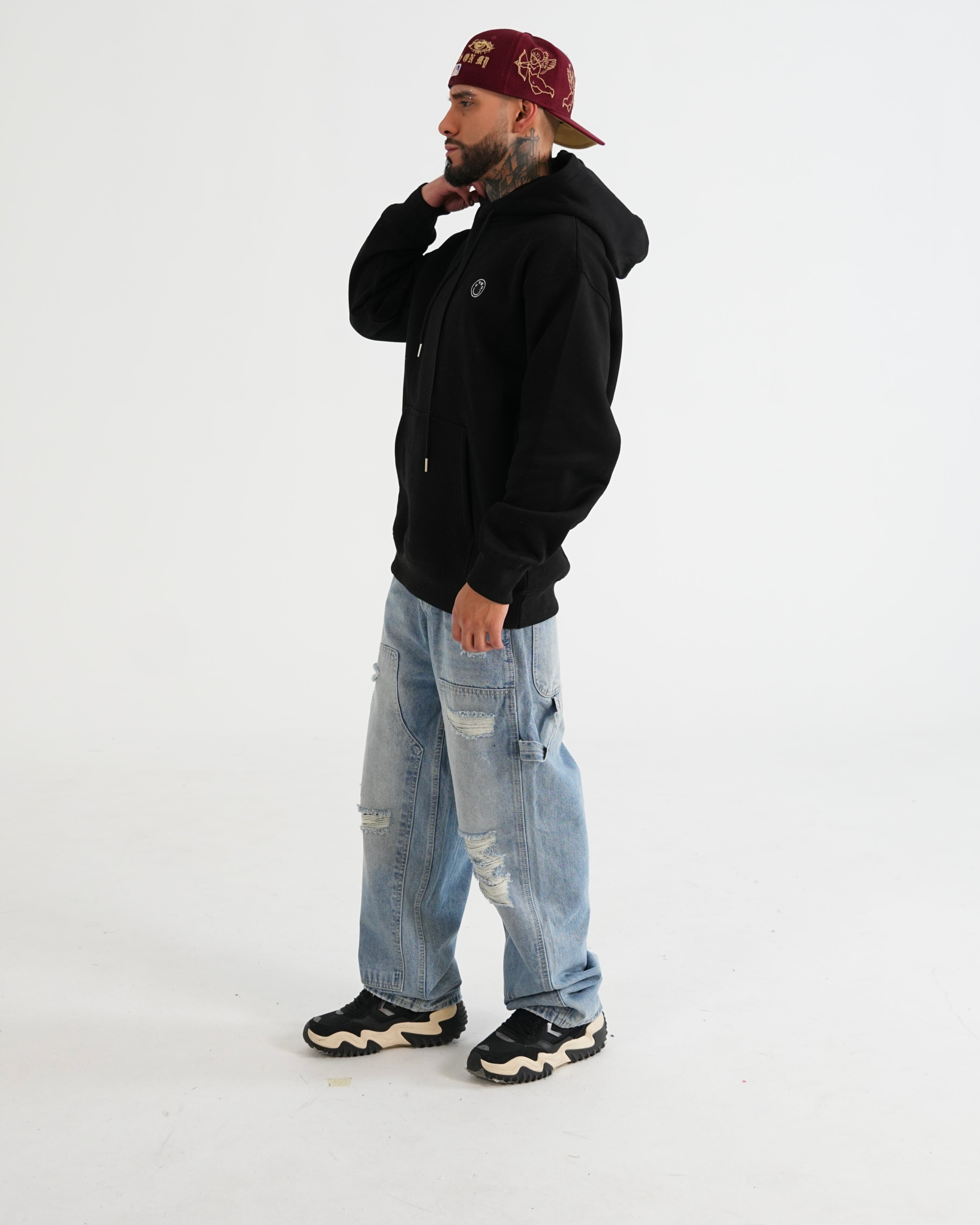 HOODIE FSA085 NEGRO