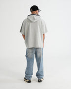 HOODIE MANGA CORTA CA016 GRIS