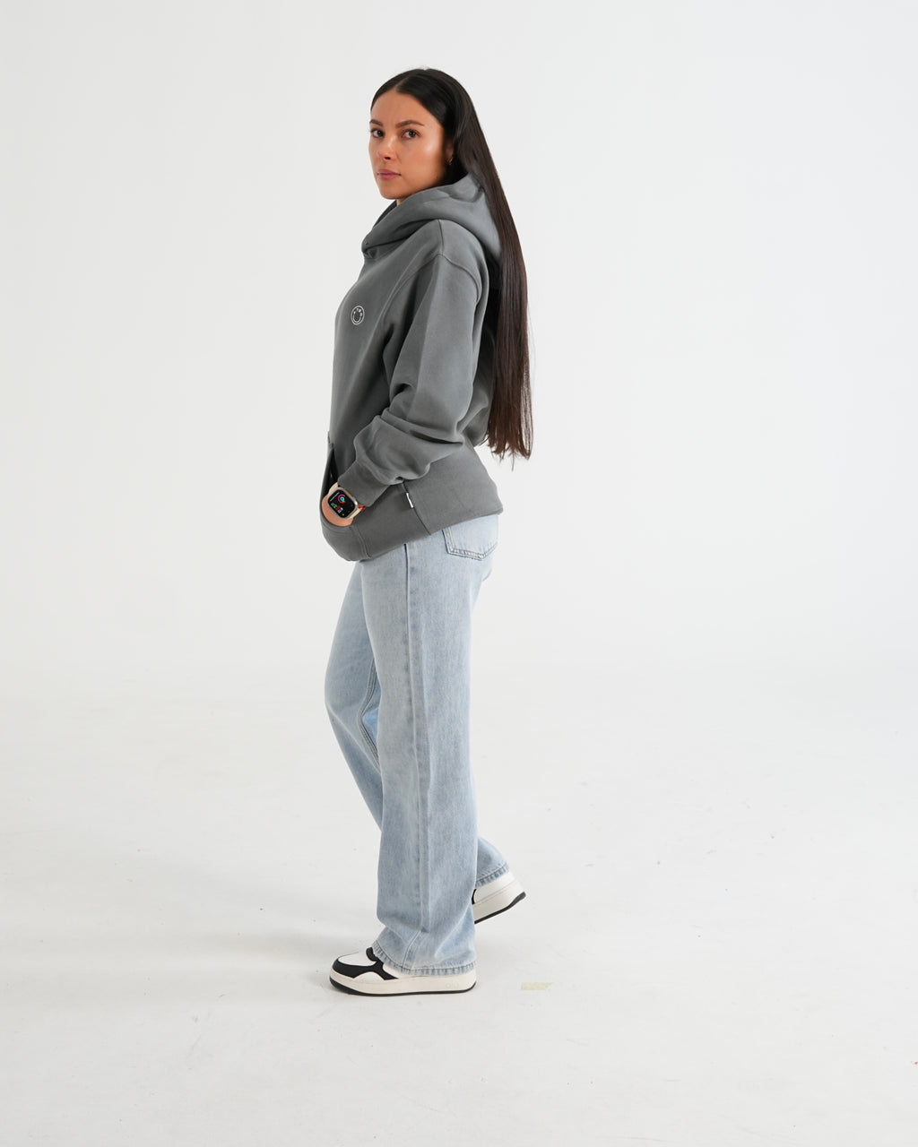 HOODIE FSA085 GRIS