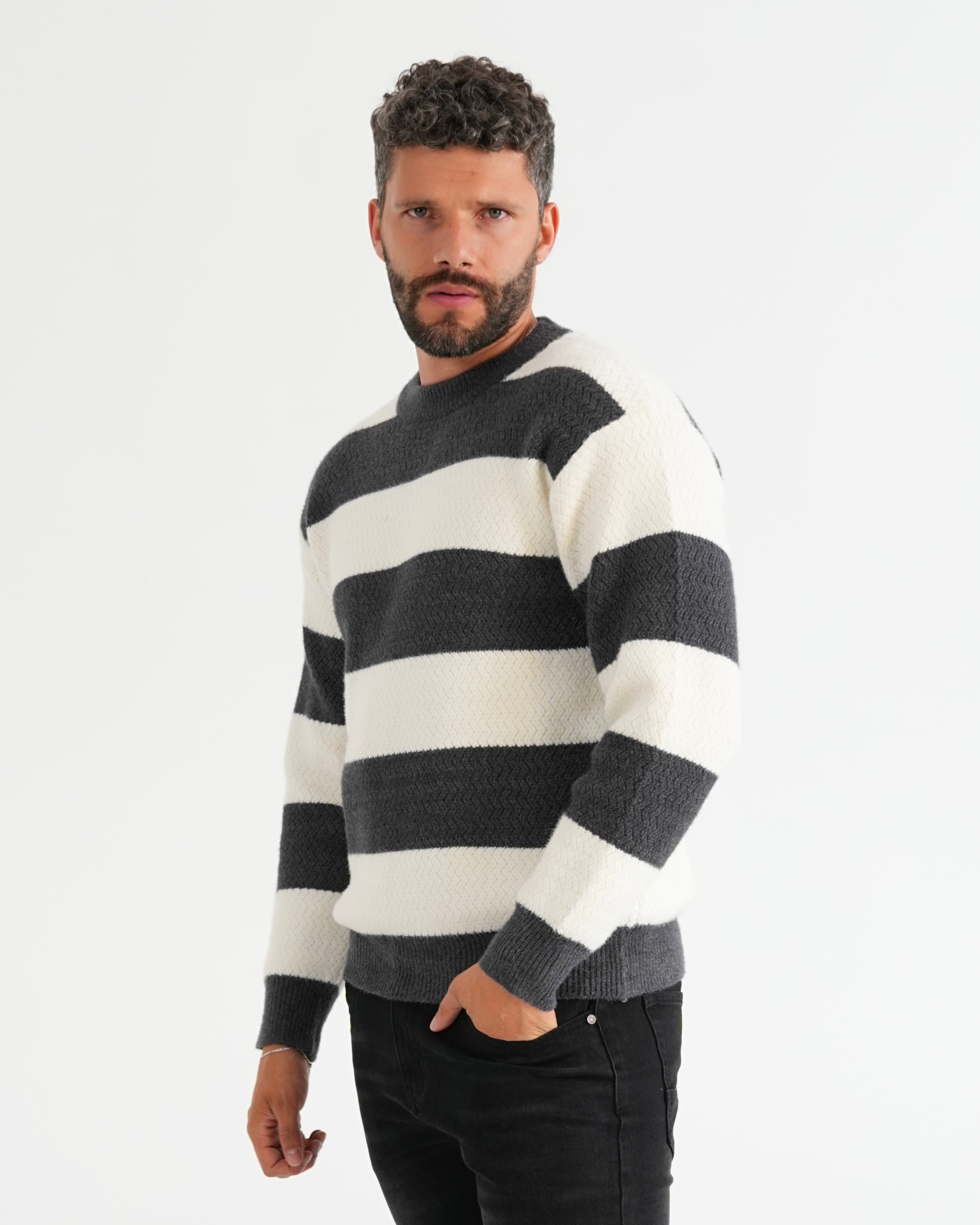 SUÉTER HISA010 GRIS O