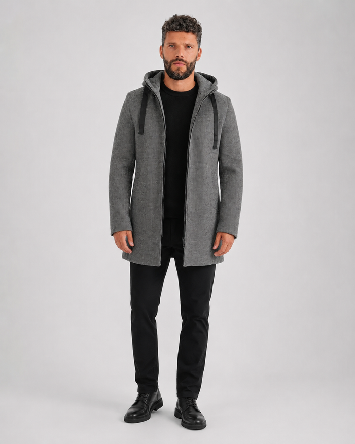 GABÁN NEGRO PARA HOMBRE