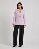 BLAZER LILA EN ALGODÓN CORTO PARA MUJER