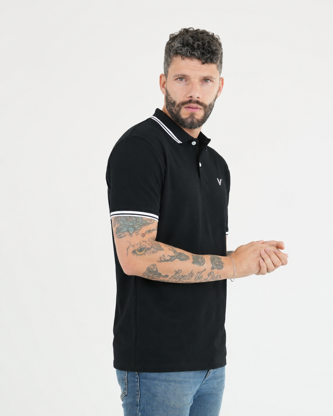CAMISA POLO CAP005 NEGRO