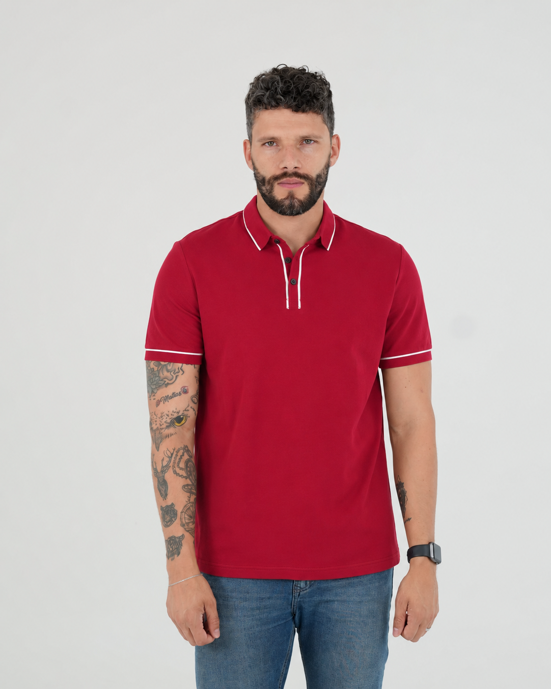 CAMISA POLO CAP001 ROJO
