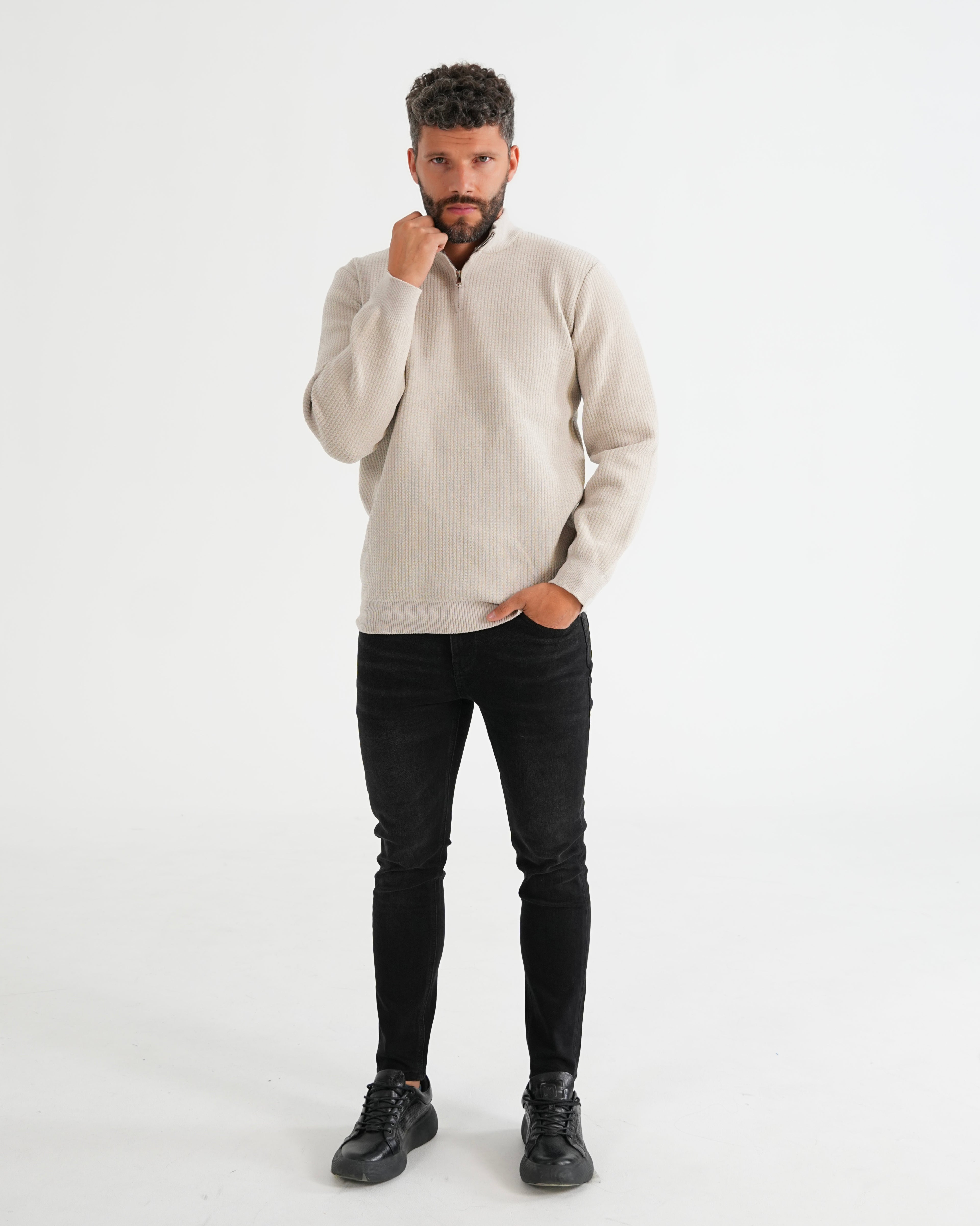 SUÉTER HISA023 KHAKI