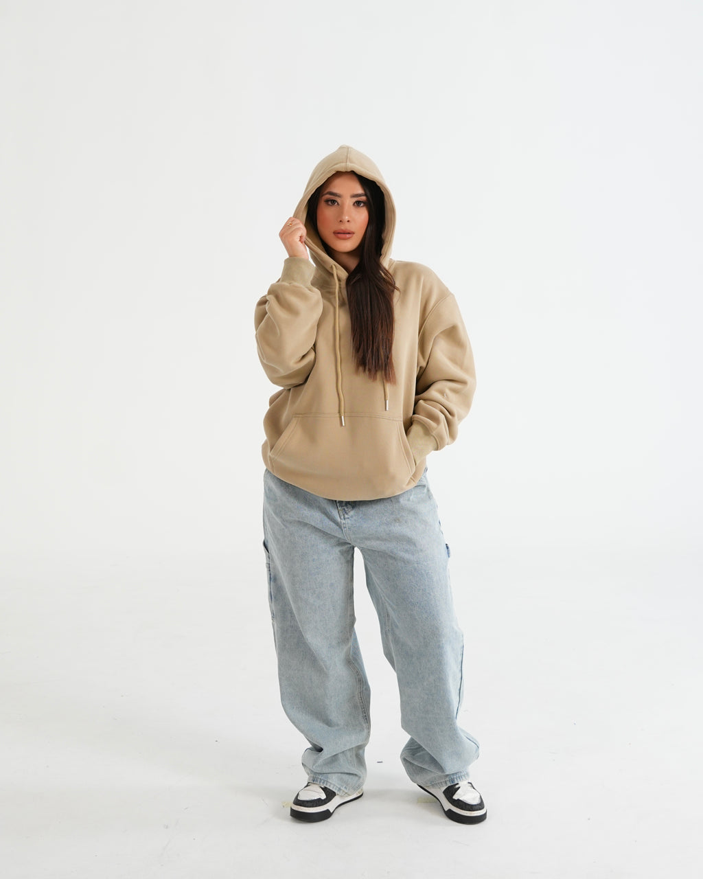 HOODIE FSA068 KHAKI C